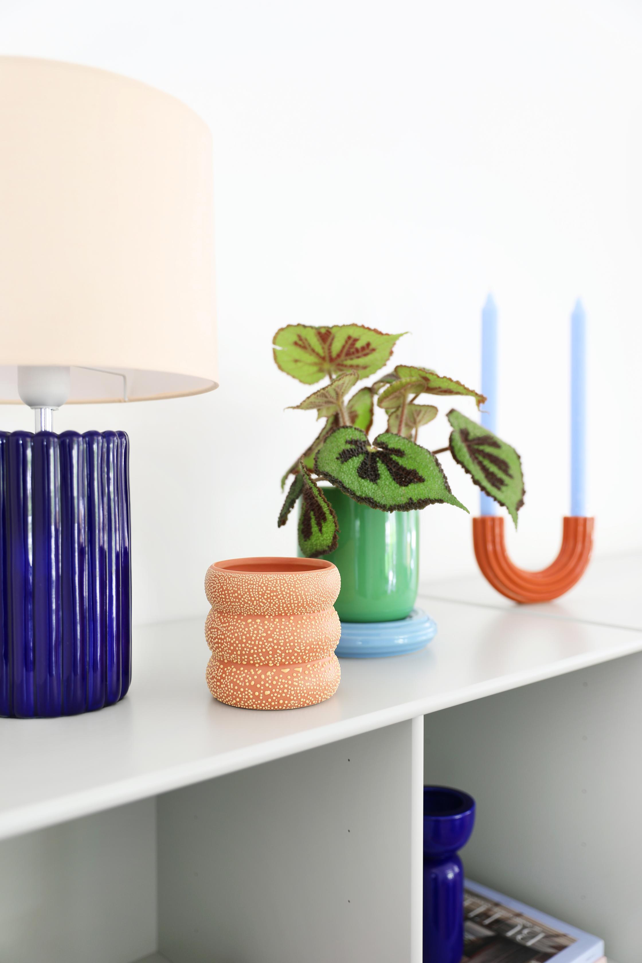 Váza FLAB oranžová so žltou