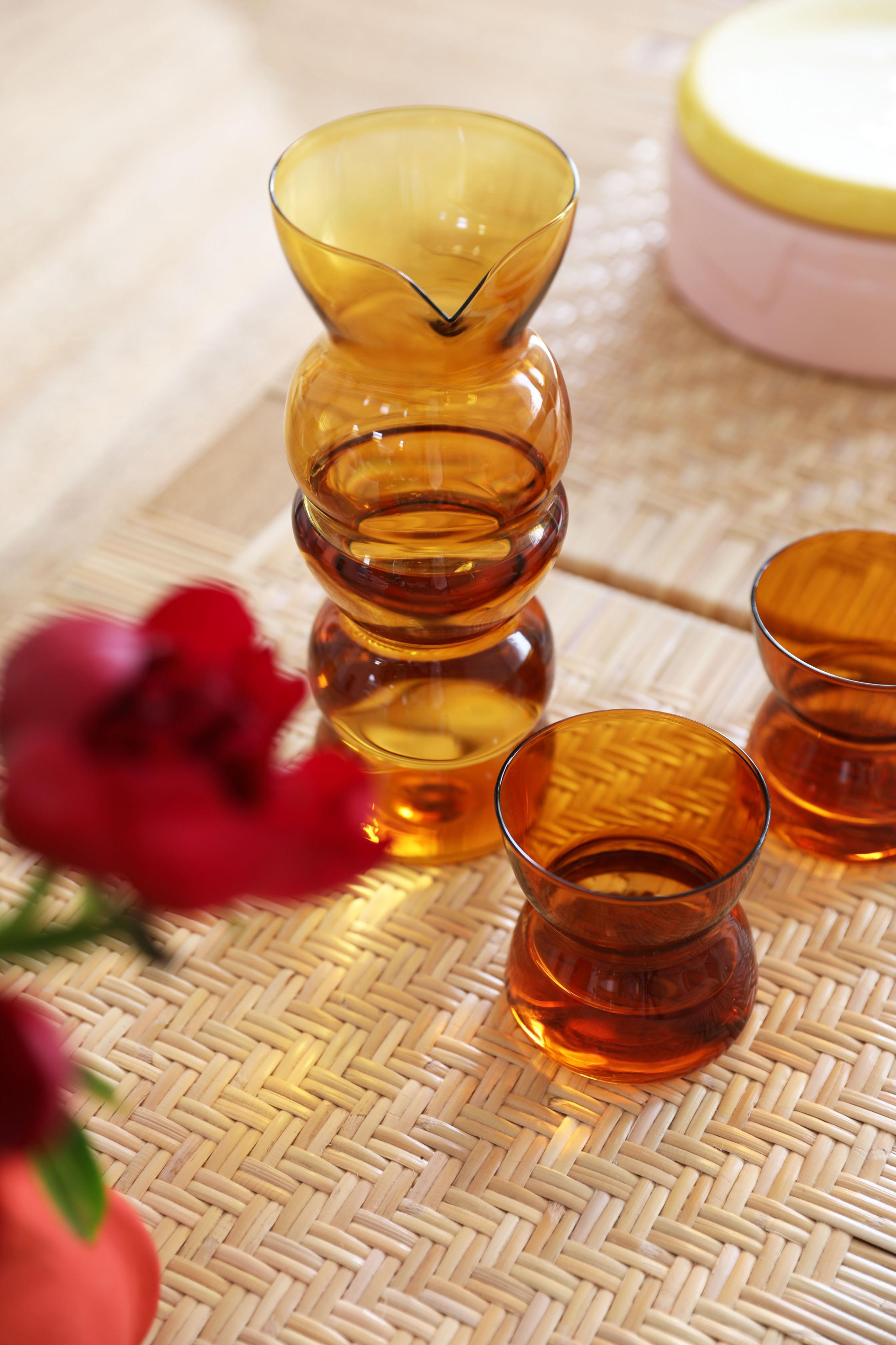 Súprava pohárov TOTEM hnedá