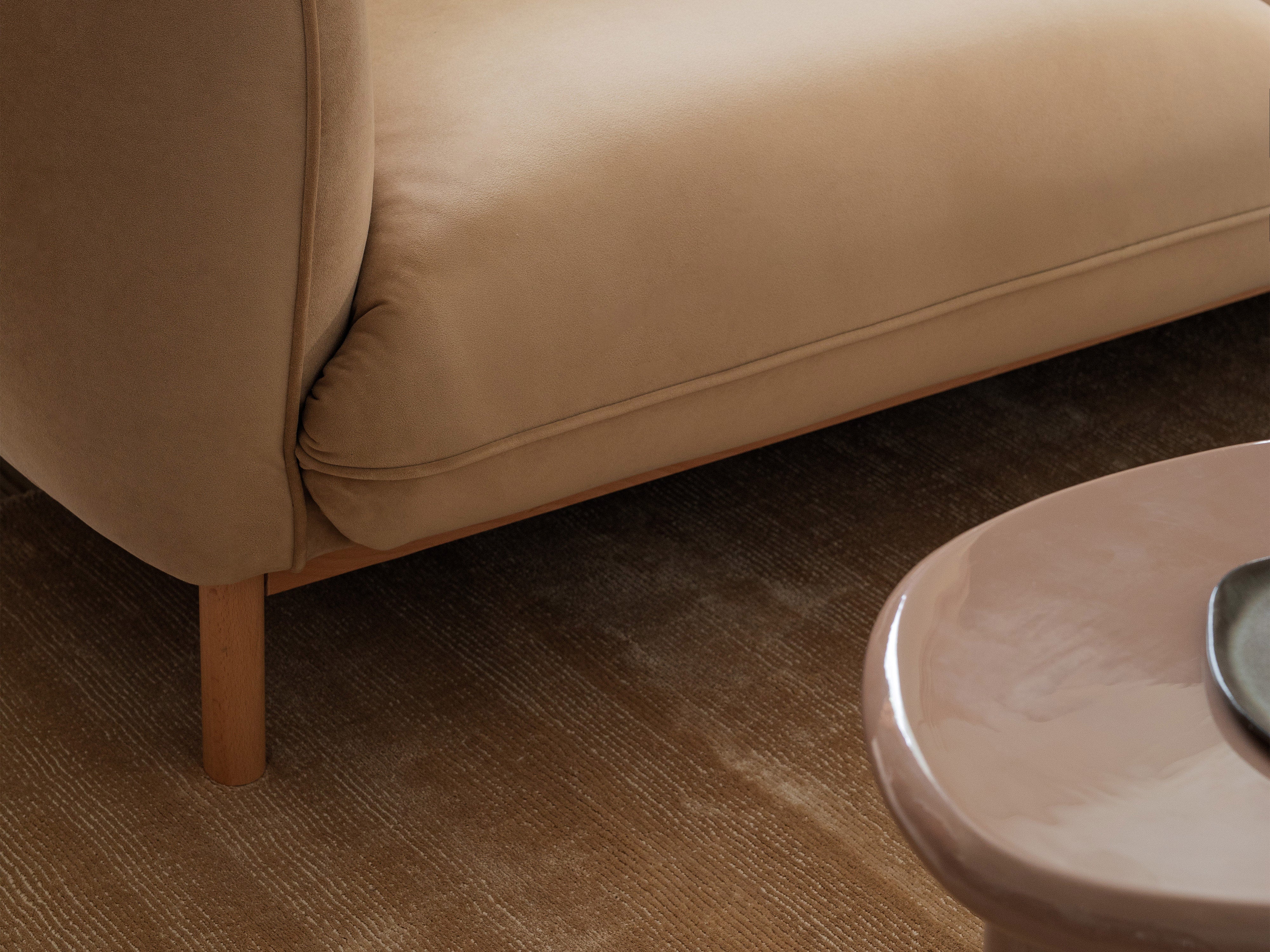 Pohovka 3-miestna ADA svetlo béžový šenil