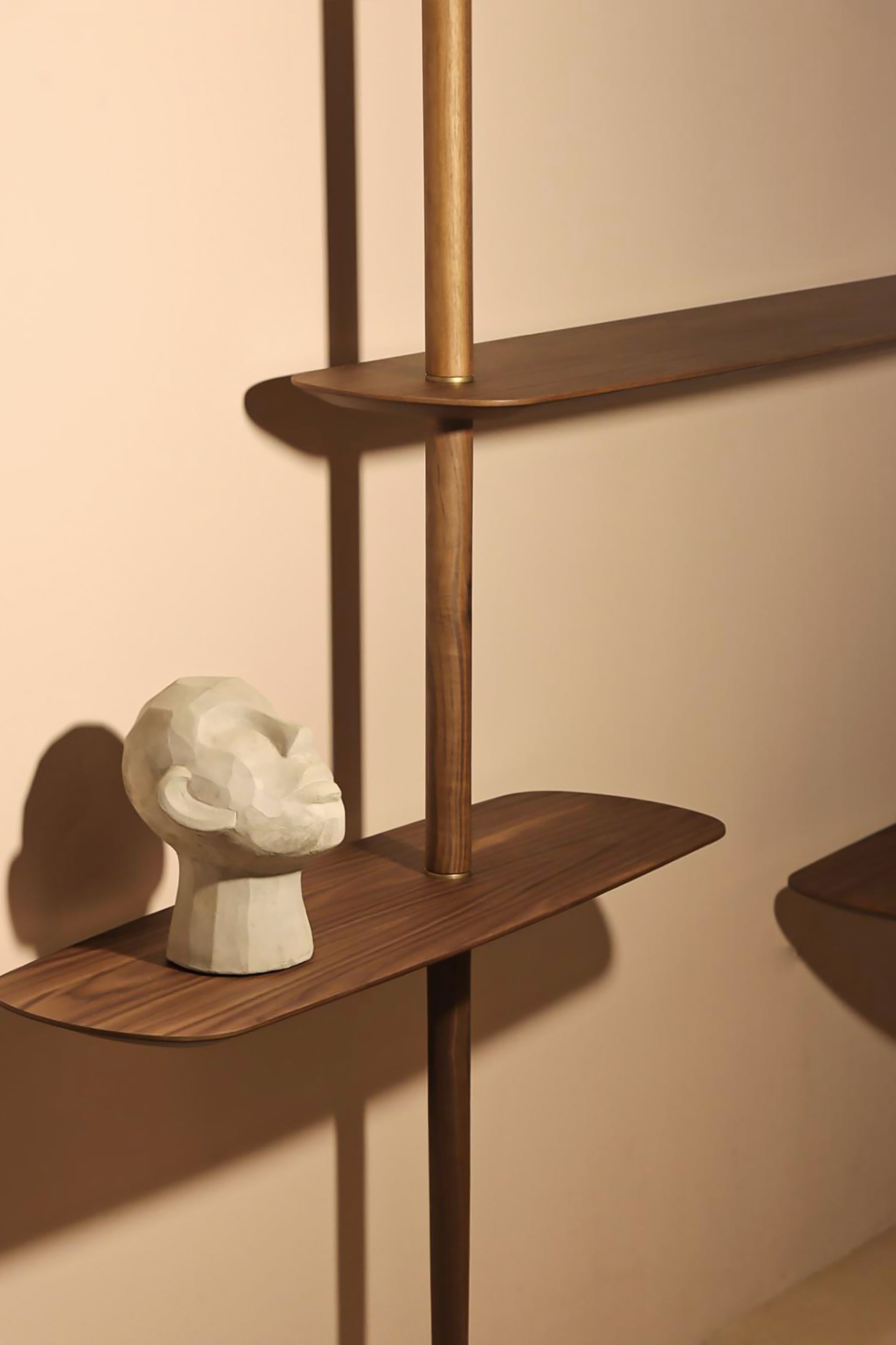 Nástenný regál AXIS 2 orechový dyha