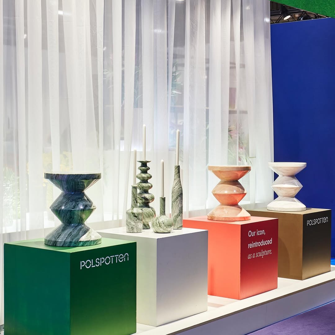 Stolička ZIG ZAG biely mramor