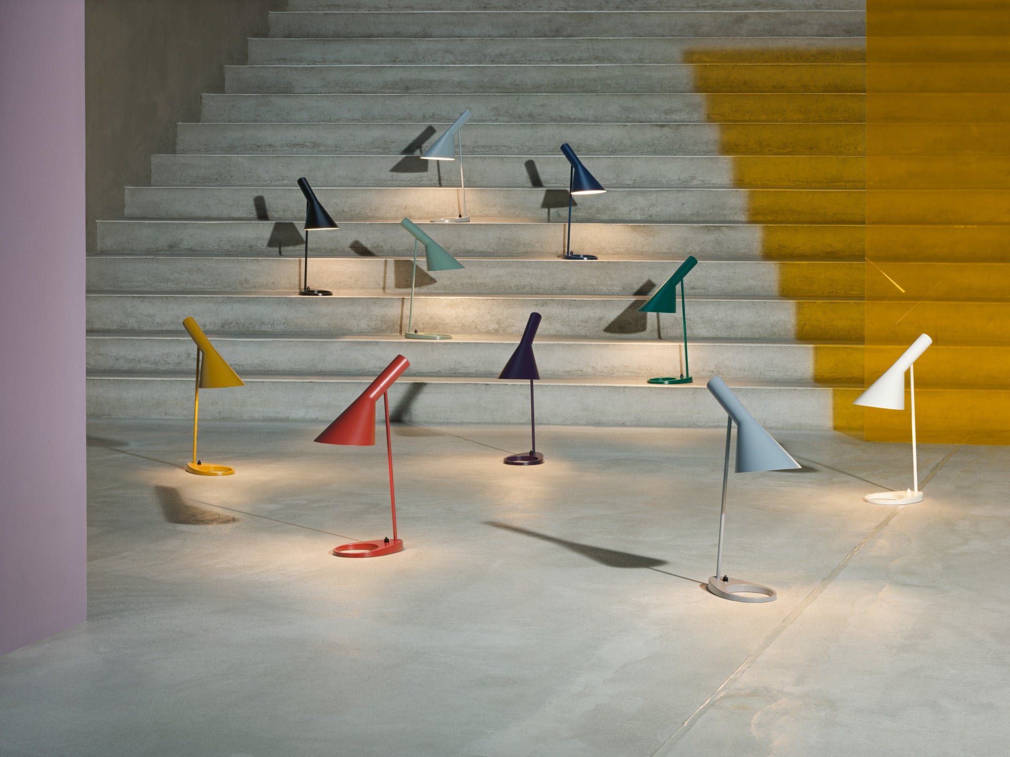 AJ petrol table lamp