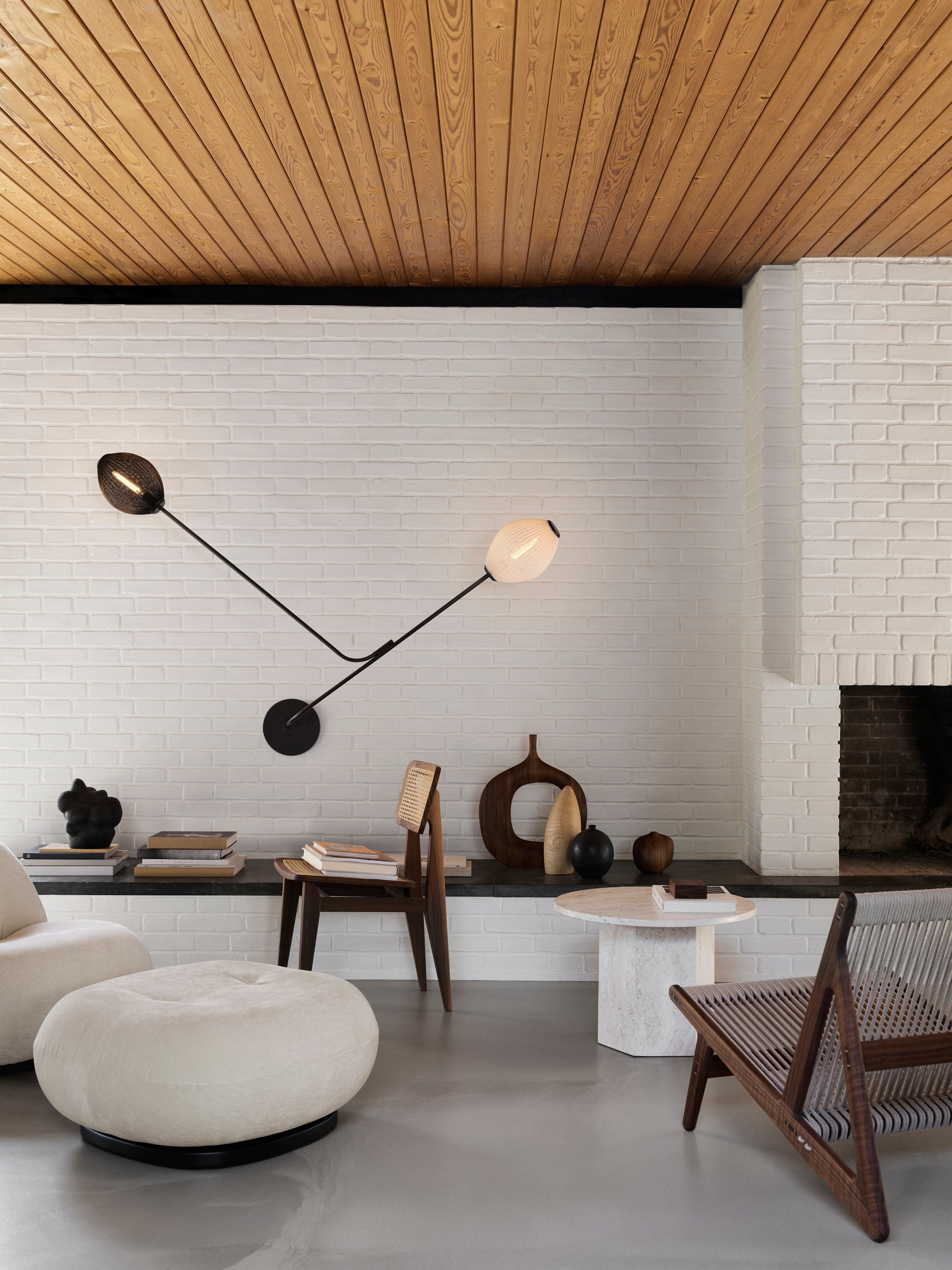 Nástenná lampa SATELLITE čierna