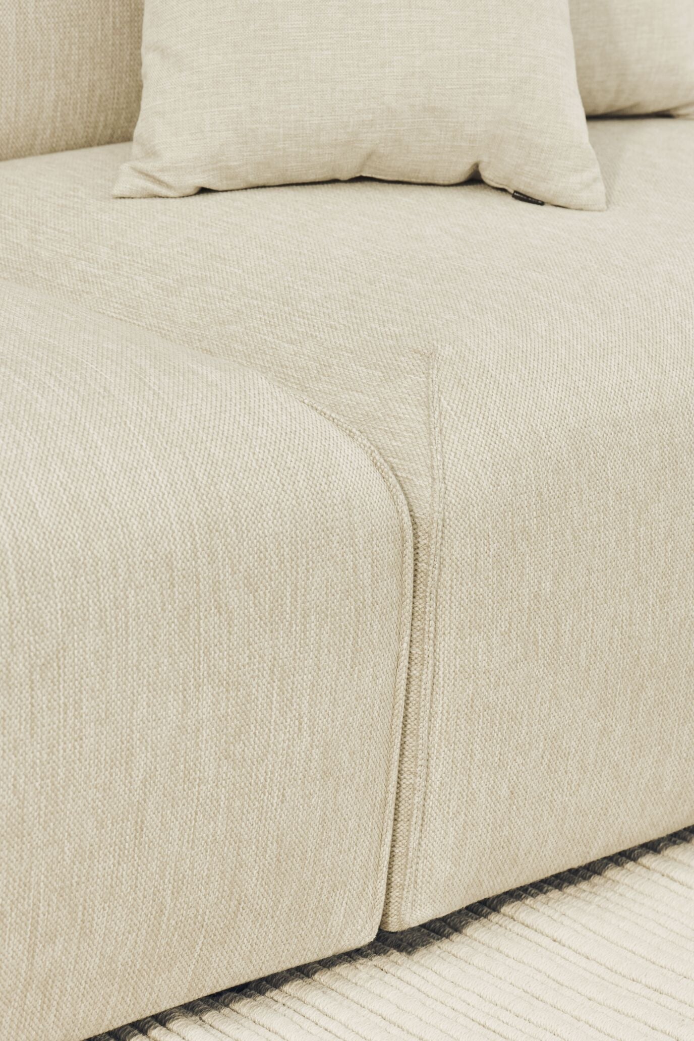 Modulárna vonkajšia pohovka ARKE - pravý čalúnený modul