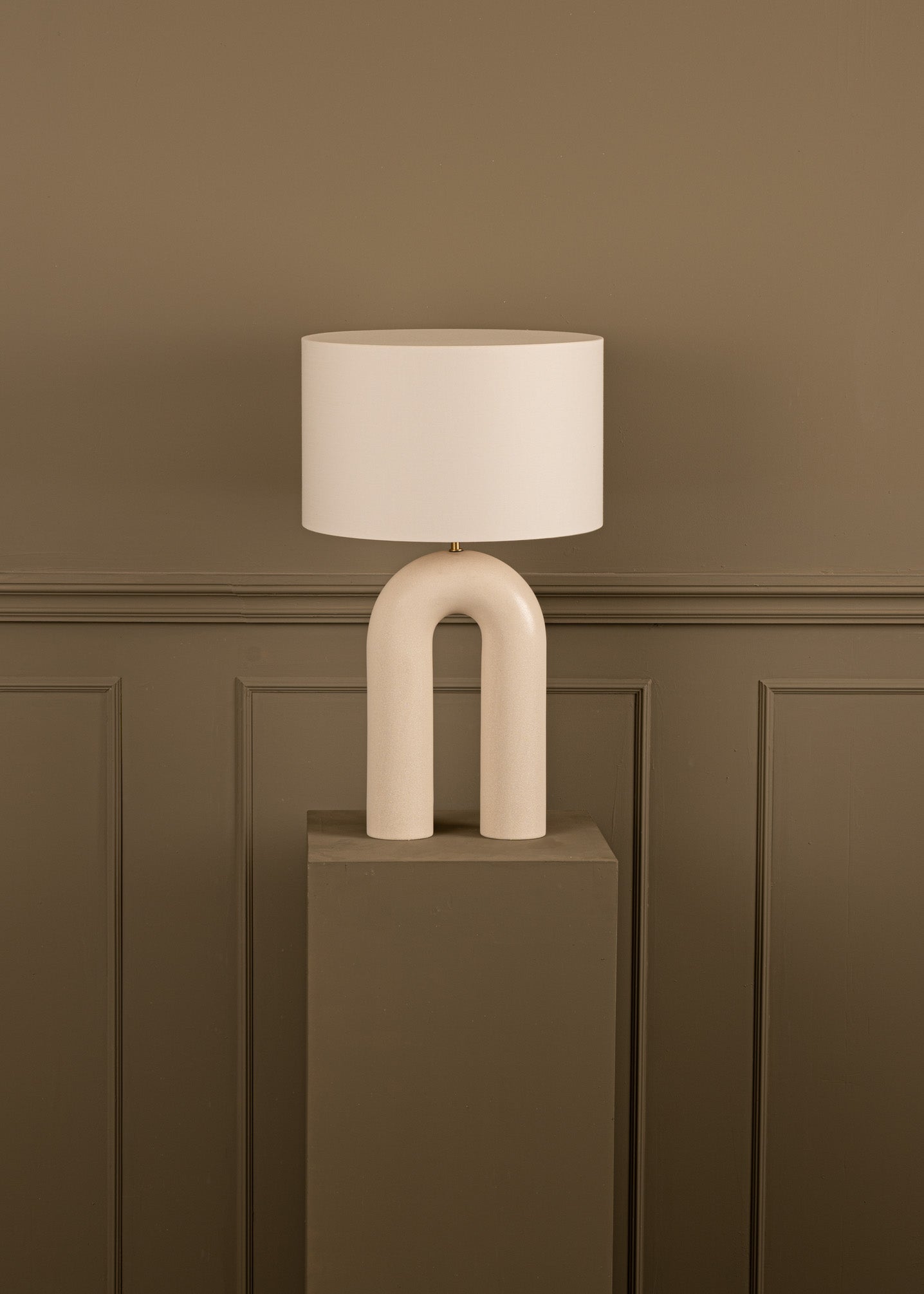 Ceramic Table Lamp ARKO Ecru