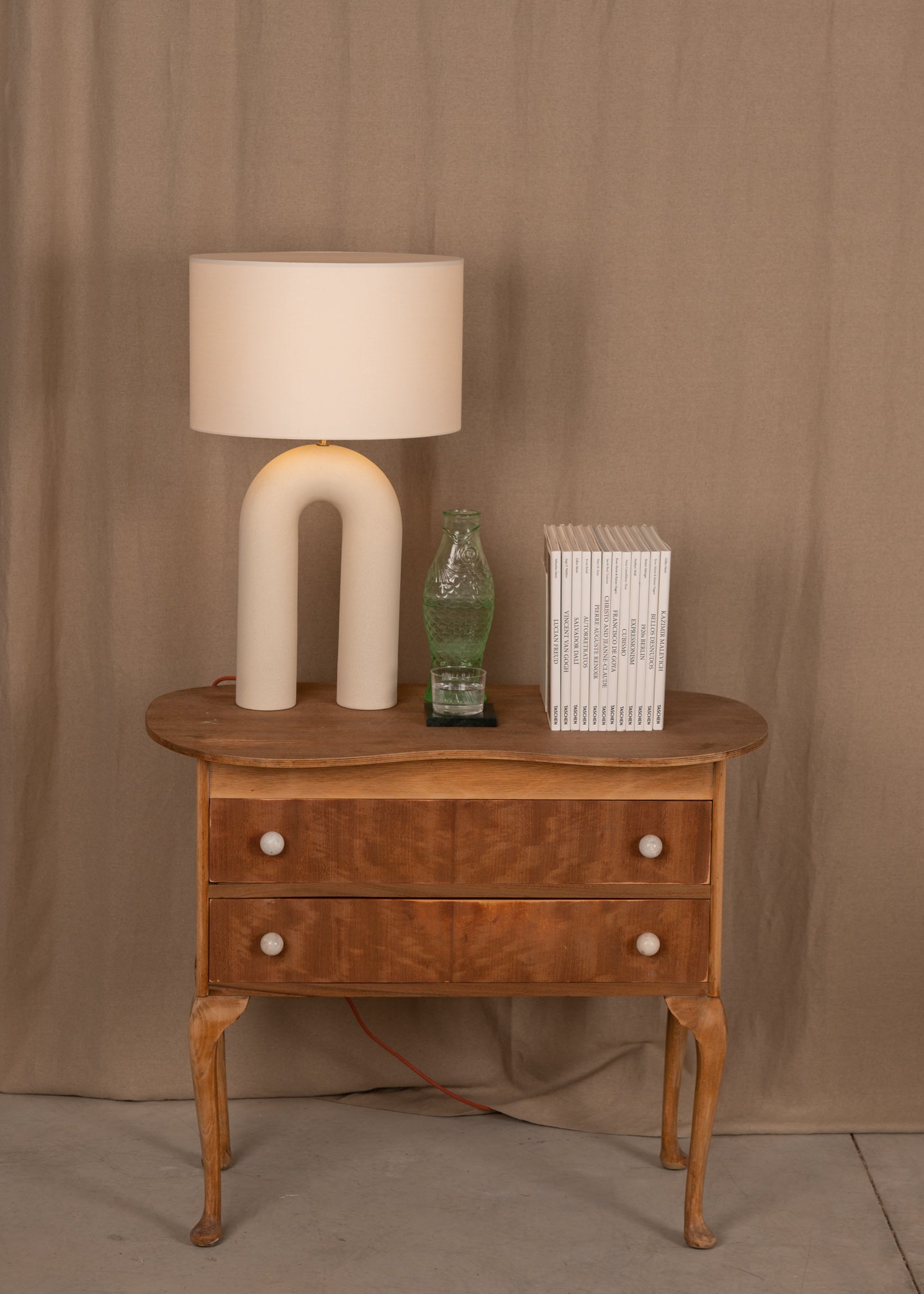 Ceramic Table Lamp ARKO Ecru