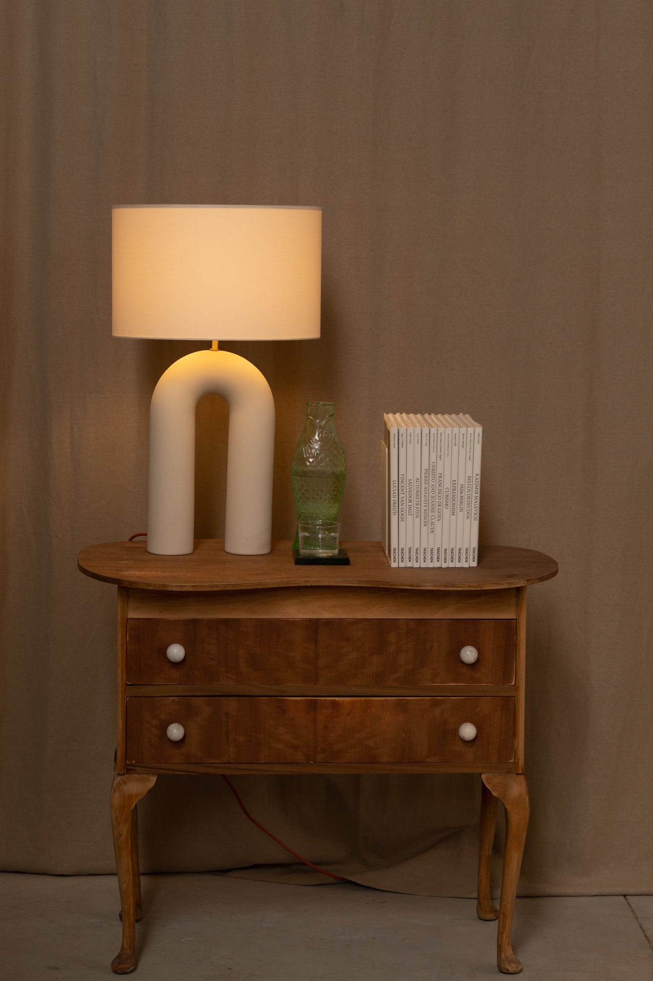 Ceramic Table Lamp ARKO Ecru