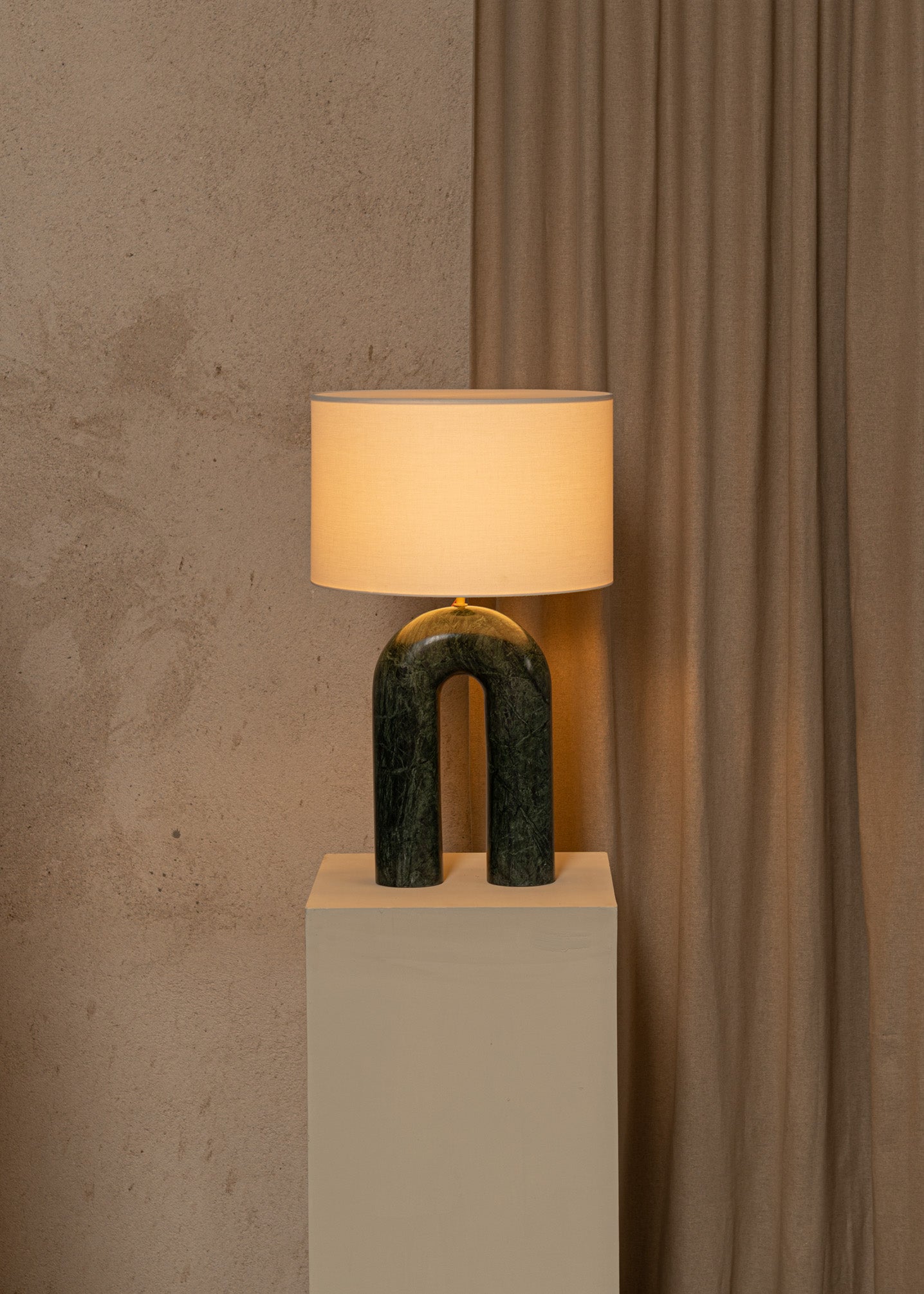 Stolná lampa ARKO zelený mramor