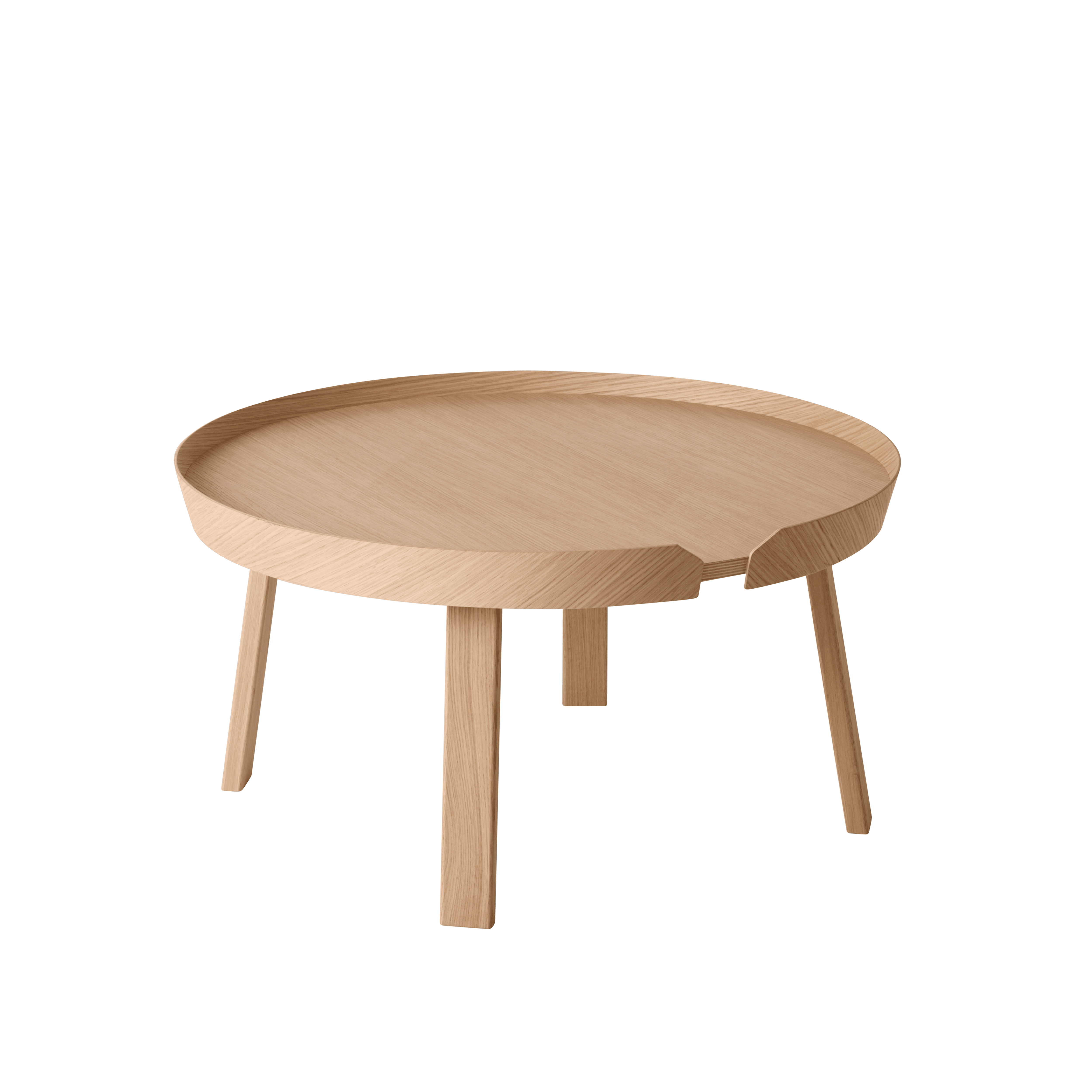 ROUND coffee table oak wood