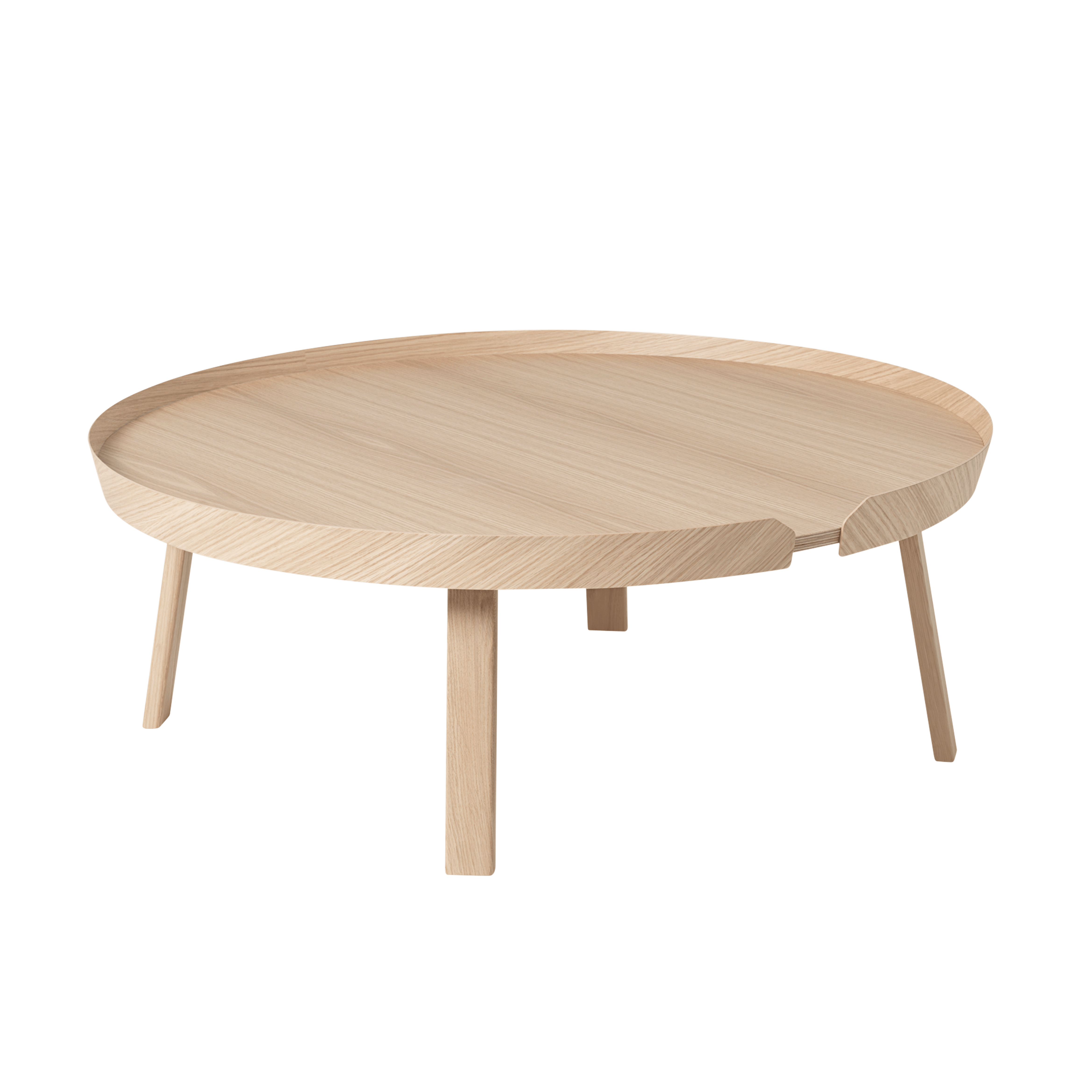 ROUND coffee table oak wood