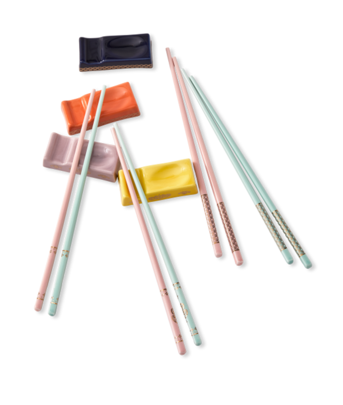 Súprava ázijskej GRANDPA farebná porcelán