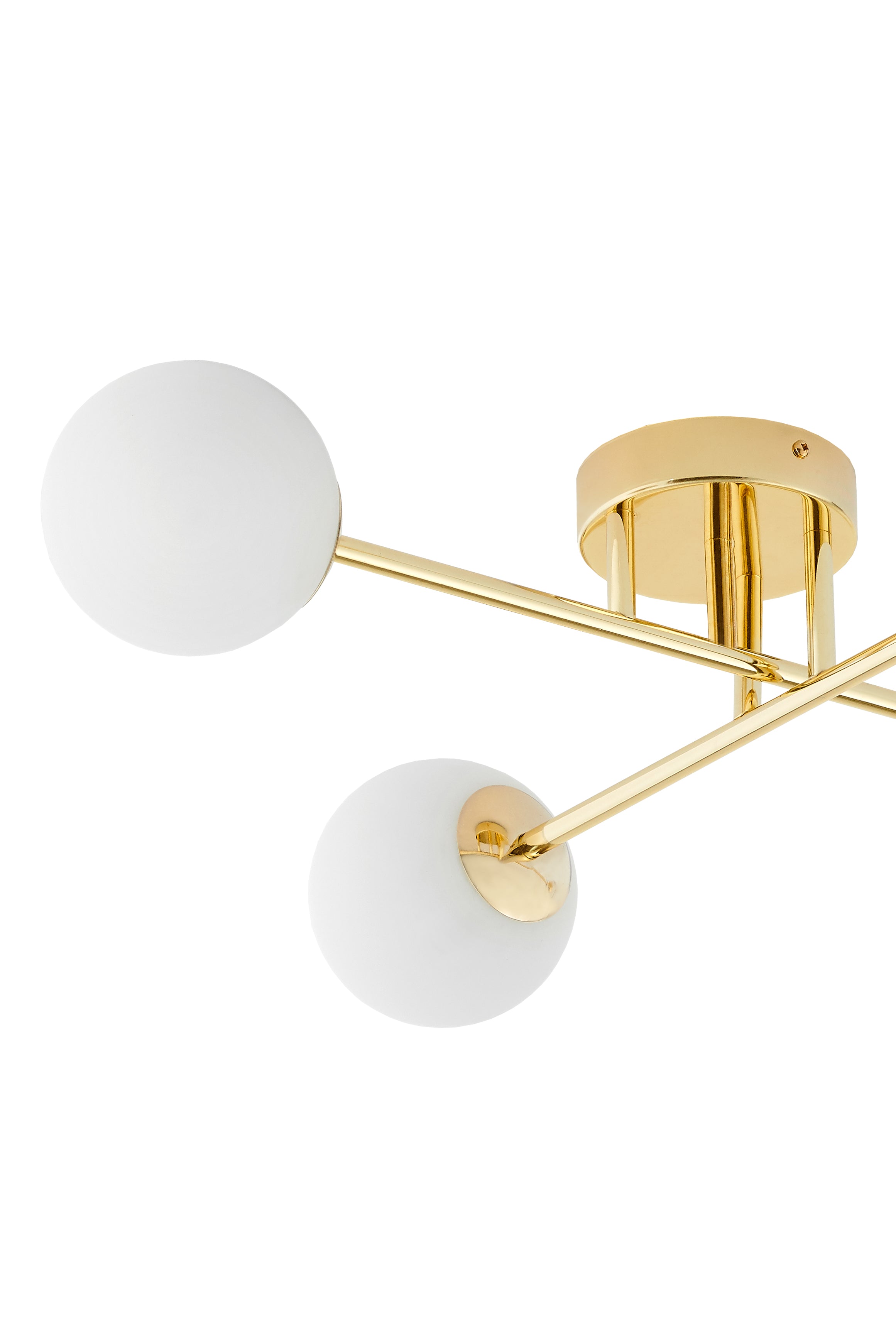 ASTRA ceiling lamp 4 gold with white shade