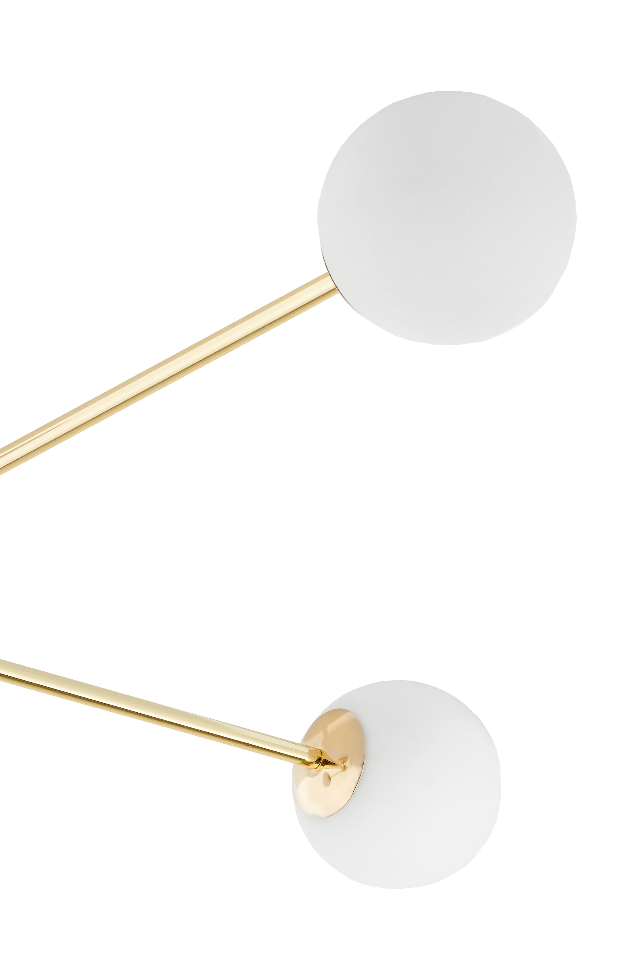 ASTRA ceiling lamp 4 gold with white shade