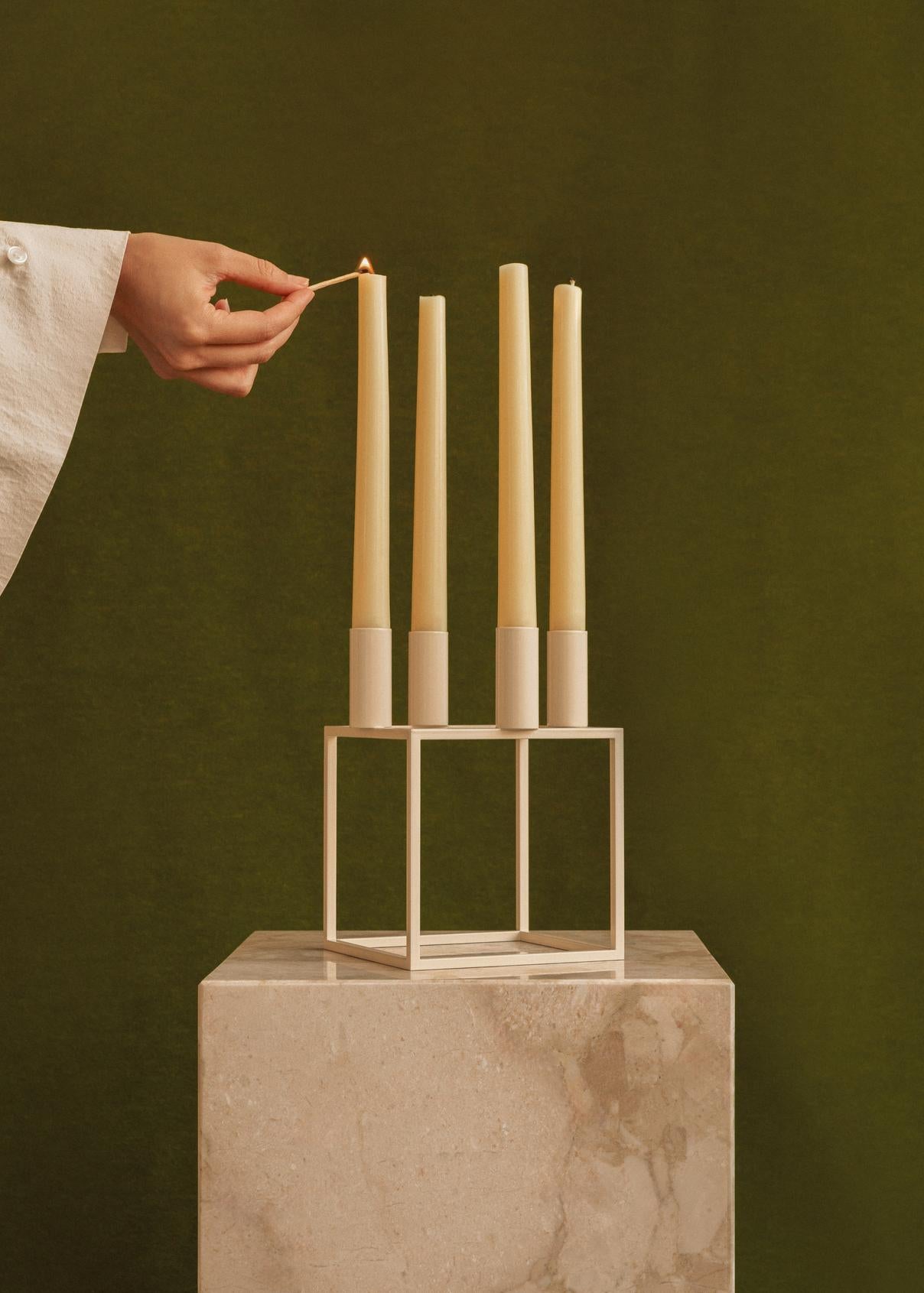 KUBUS Brown Candle Holder