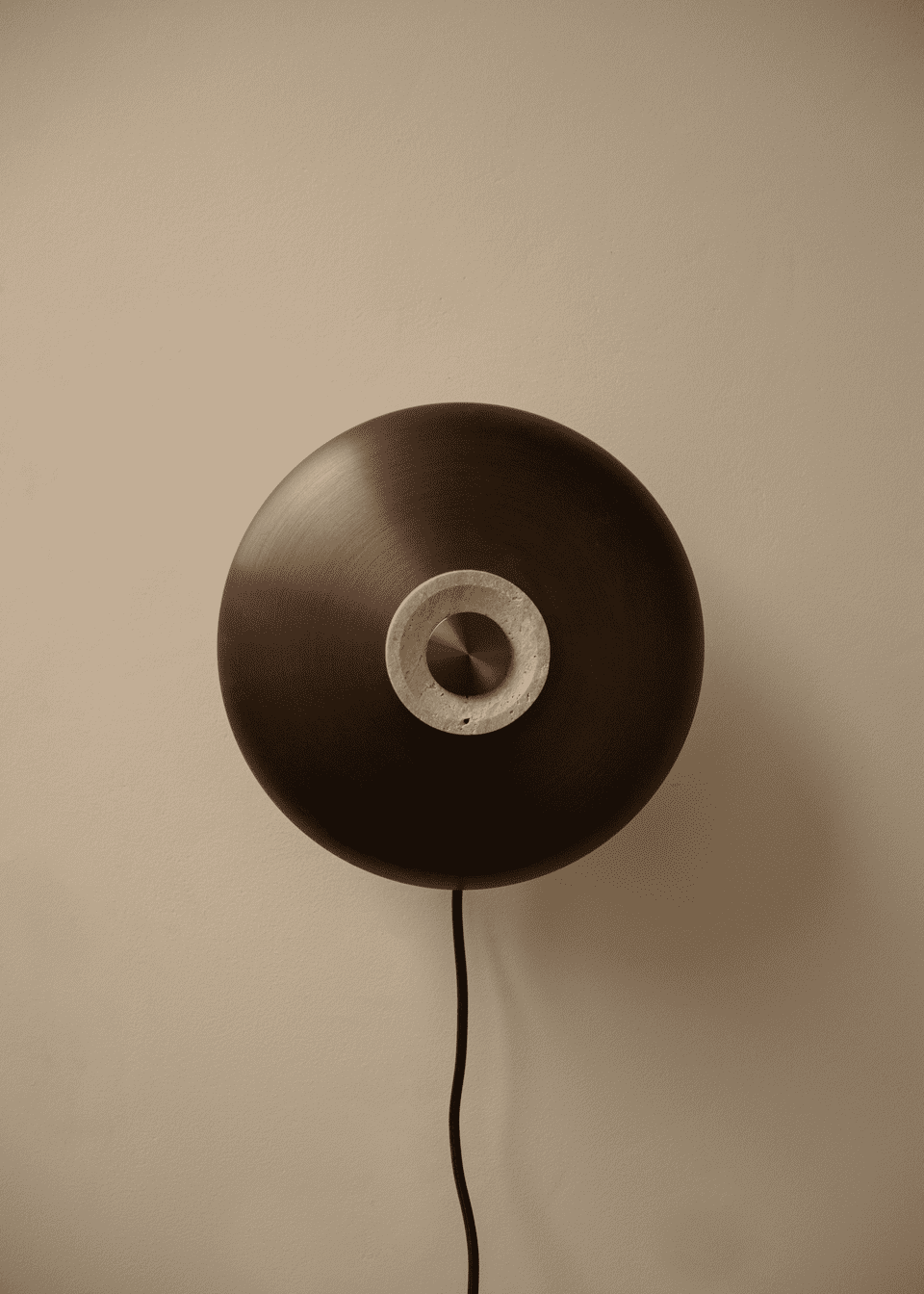 REVERSE wall lamp brown aluminum