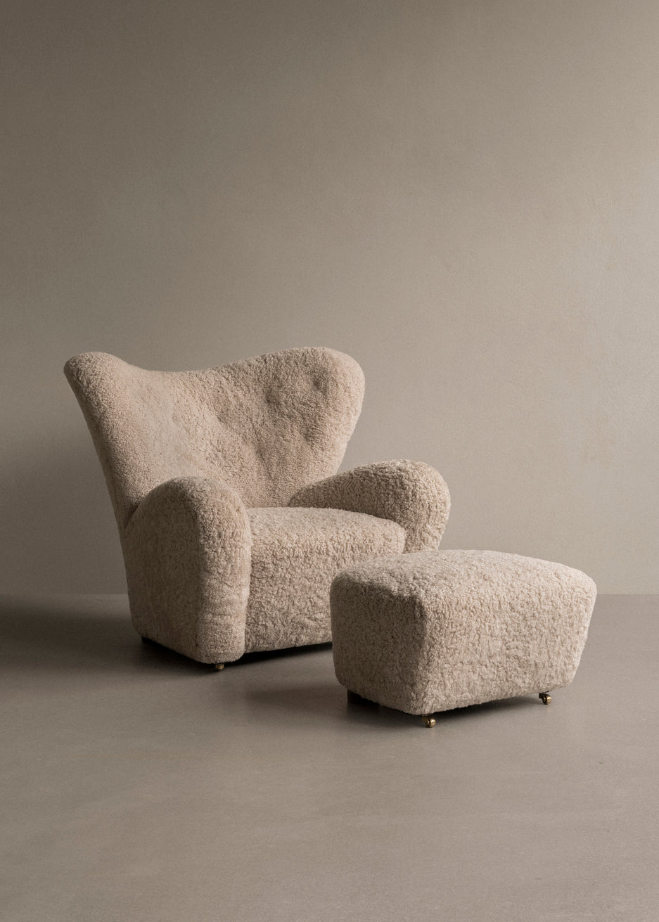 Ottoman THE TIRED MAN beige