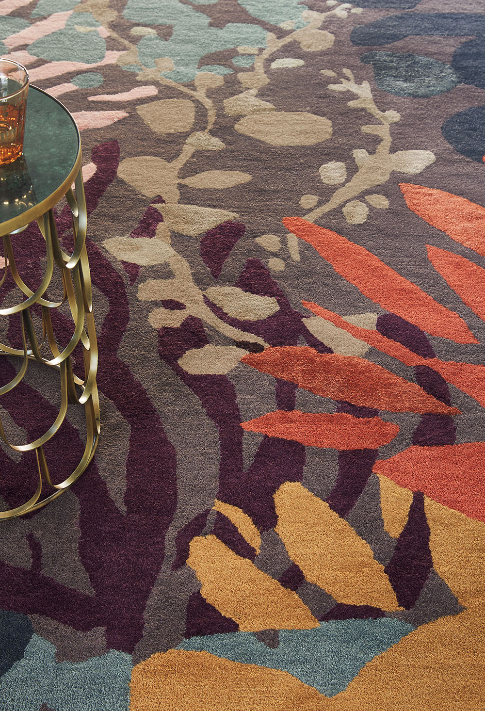 Koberec ESTELLA SUBMARINE oranžovo-hnedý