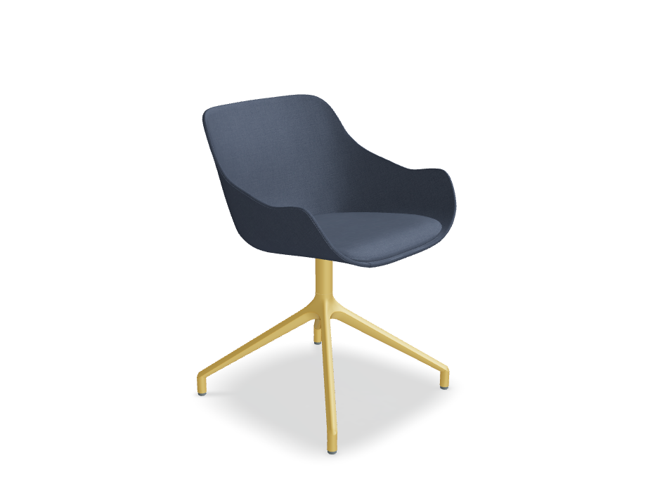 Baltic classic swivel chair aluminum base