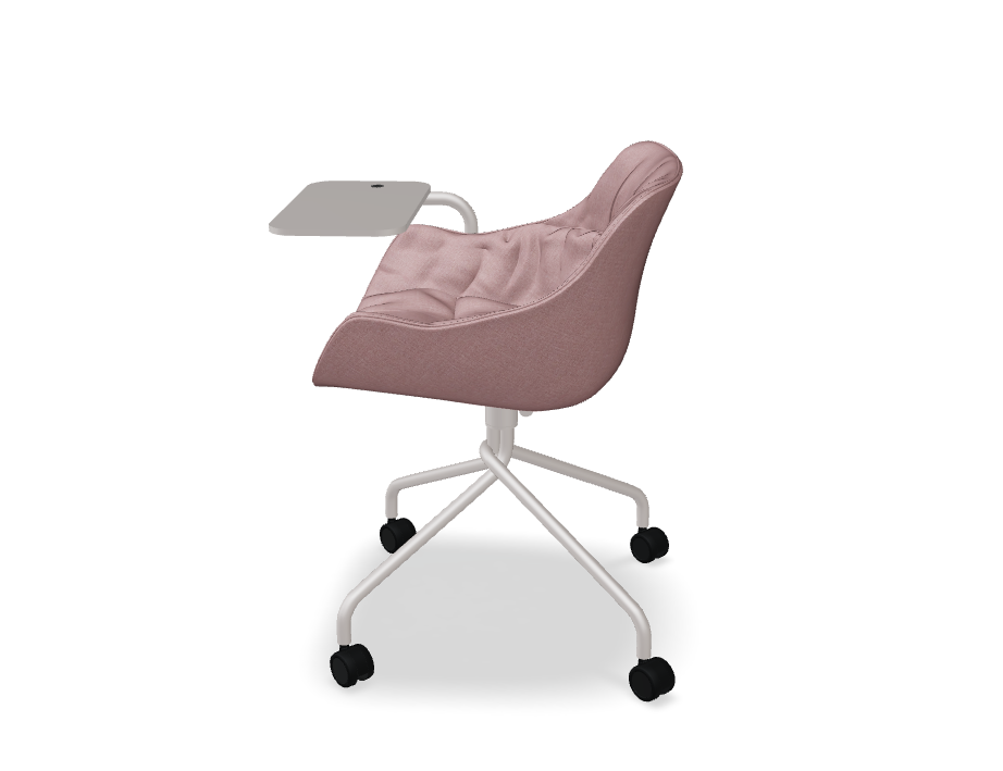 Swivel chair Baltic Soft Duo Metal base with wheels to a soft surface