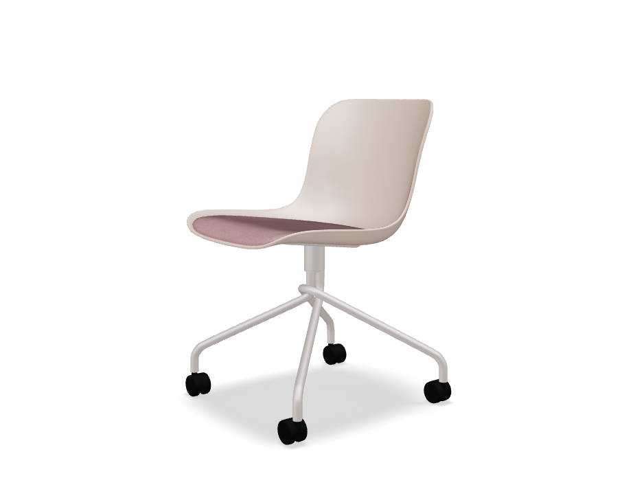 Swivel chair Baltic 2 remix metal base with wheels to a soft surface