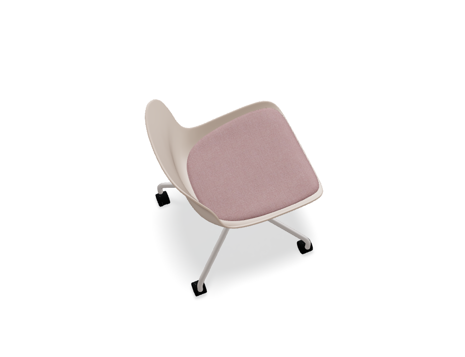 Swivel chair Baltic 2 remix metal base with wheels to a soft surface