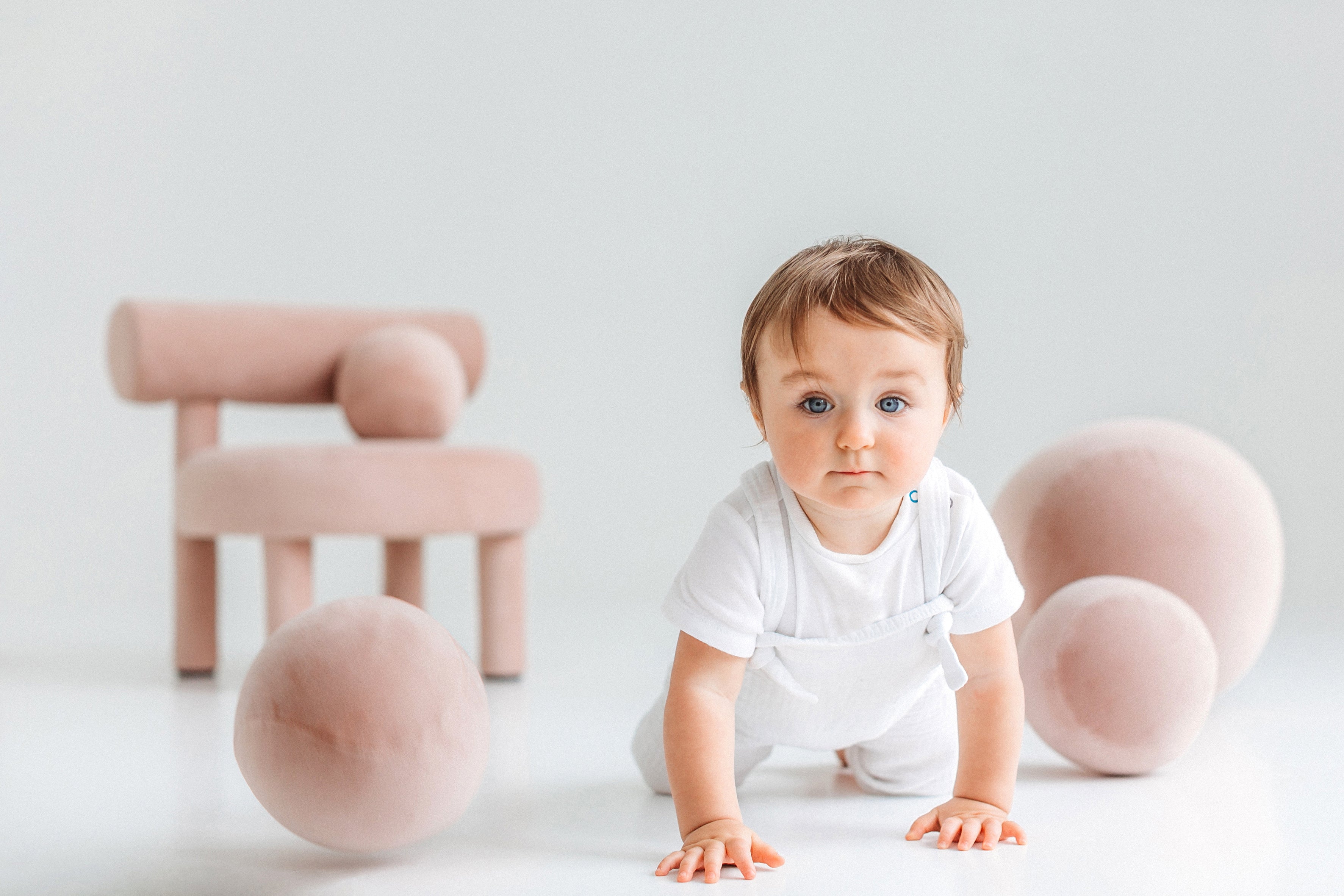 Detský puf BABY SPHERIC čalúnený
