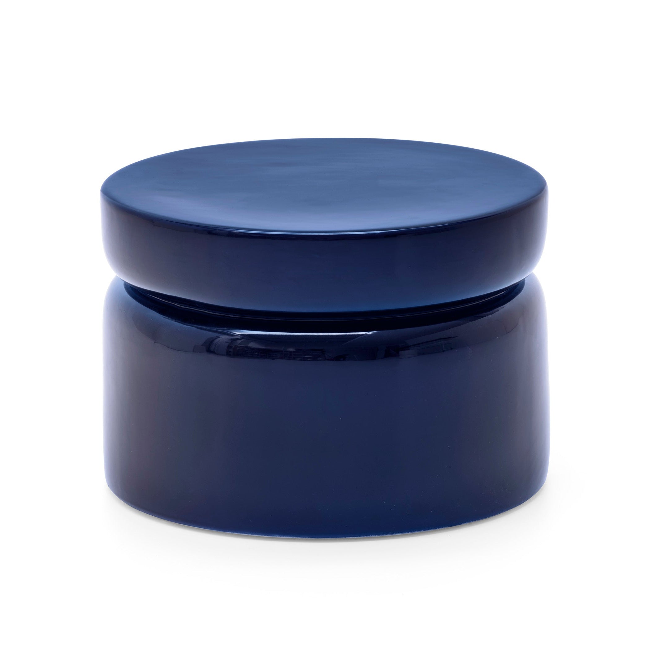 Bamboo Coffee Table in Navy Blue