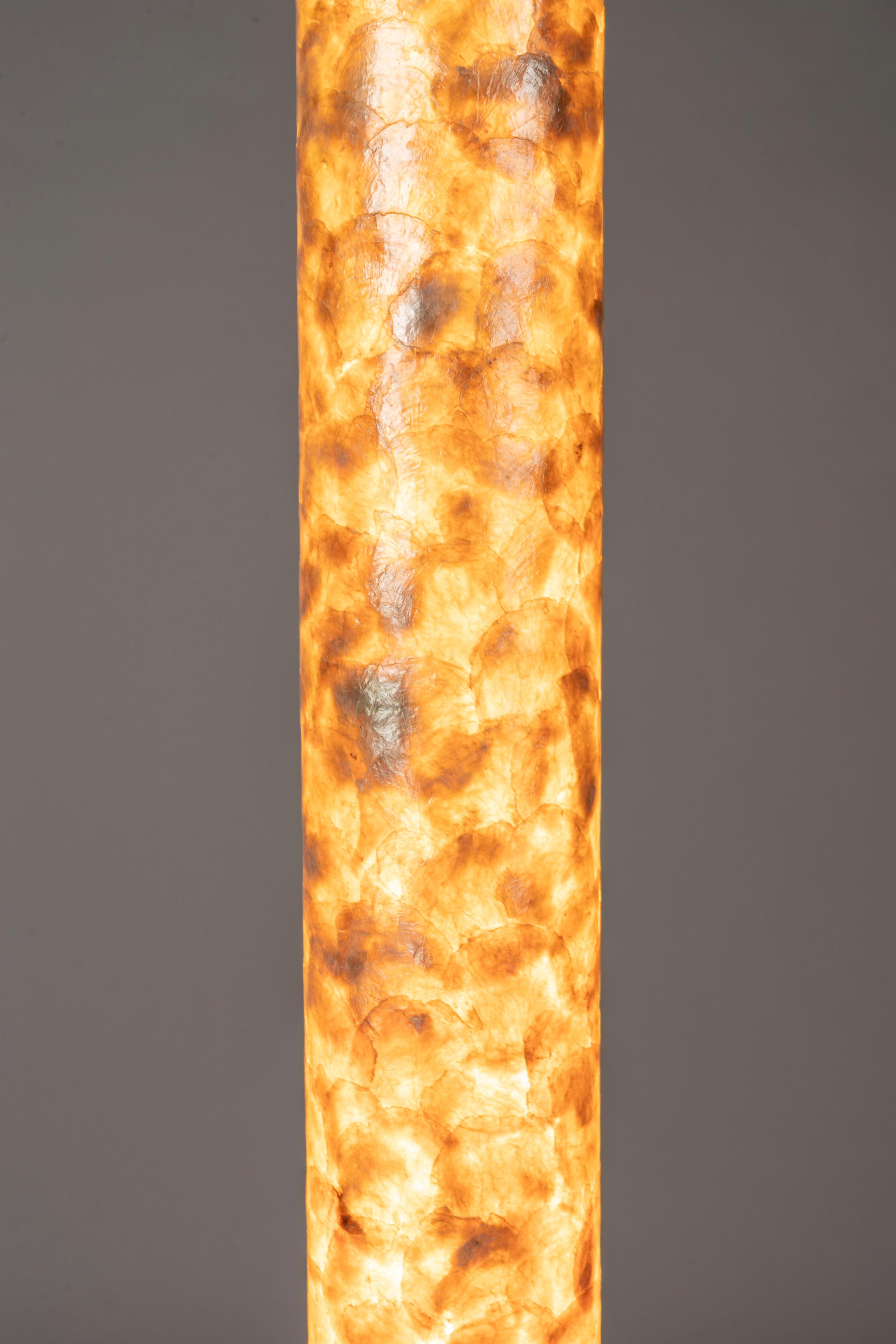 Lampa podłogowa BEAM drewno dębowe