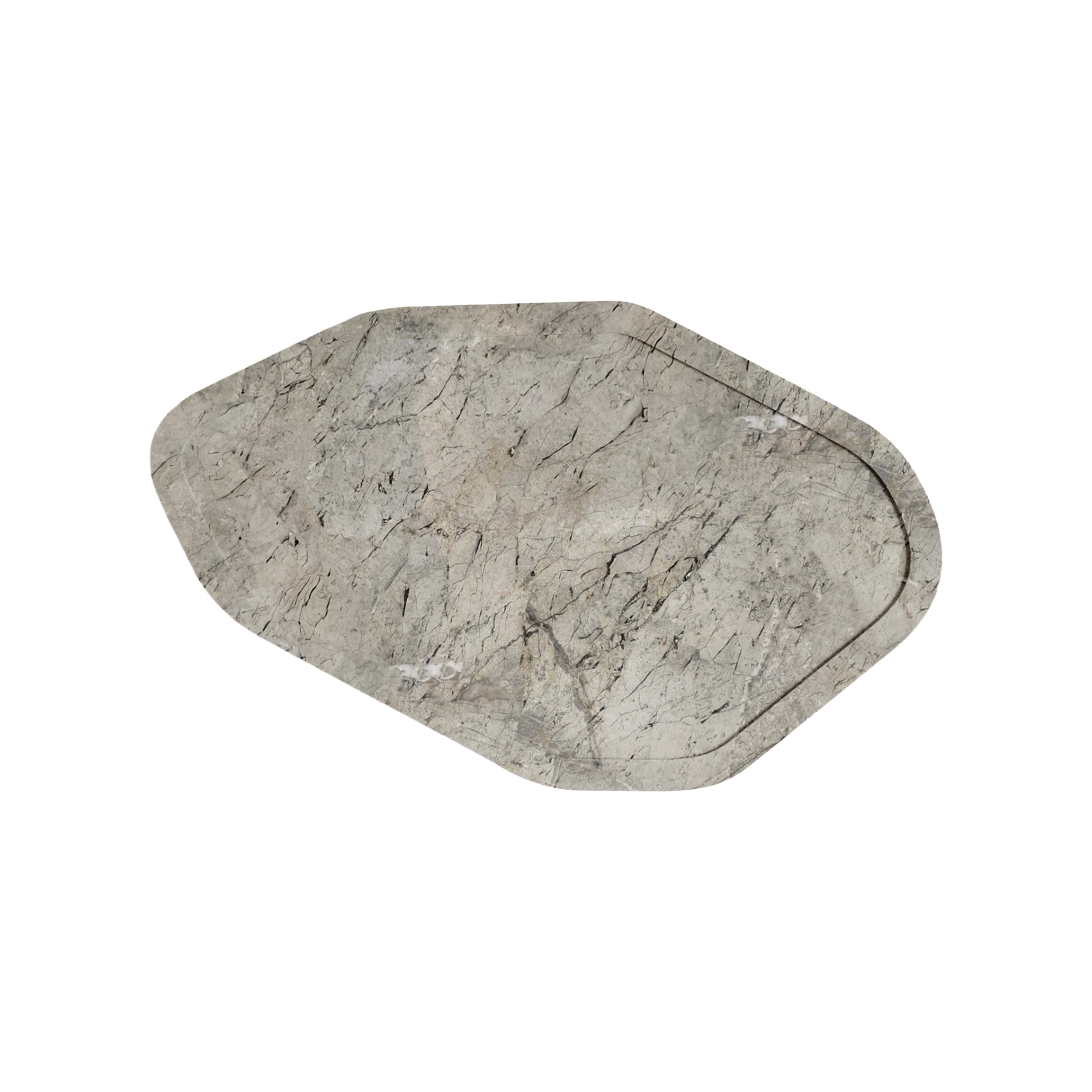 Podnos VERGE 03 šedý mramor