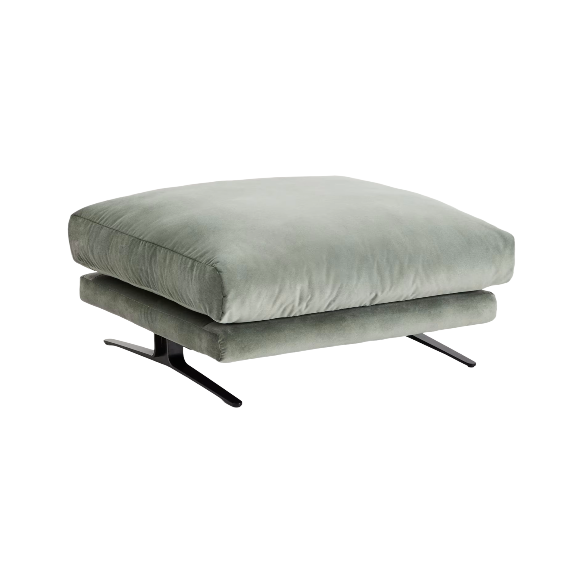 Podnožník VELIRO zelený s čiernym podstavcom