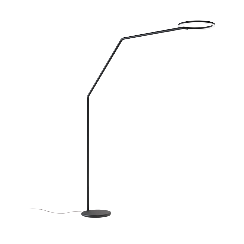 Stojaca lampa s ramenom VINE LIGHT čierna
