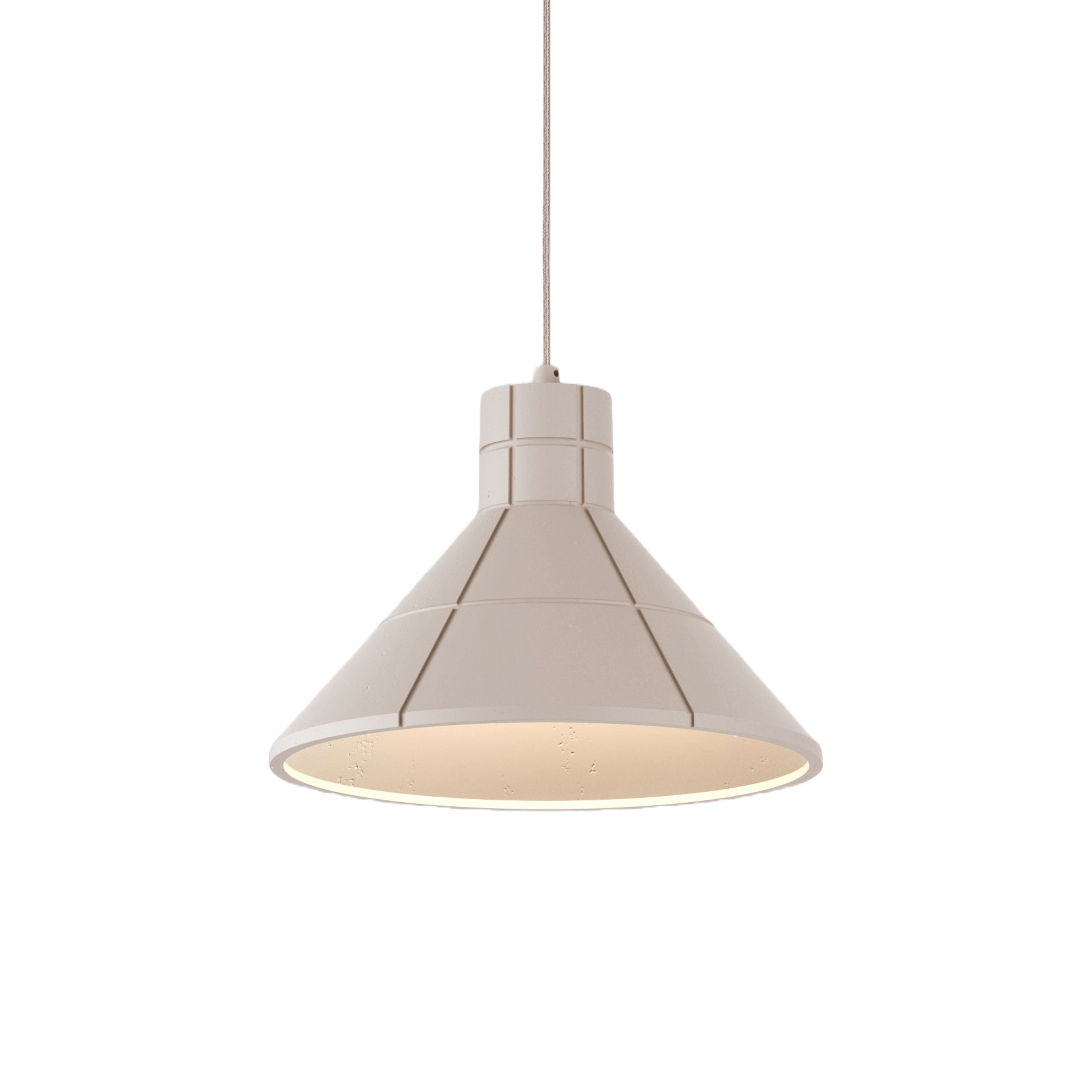 Závesná lampa FLARED COST syntetický sadra