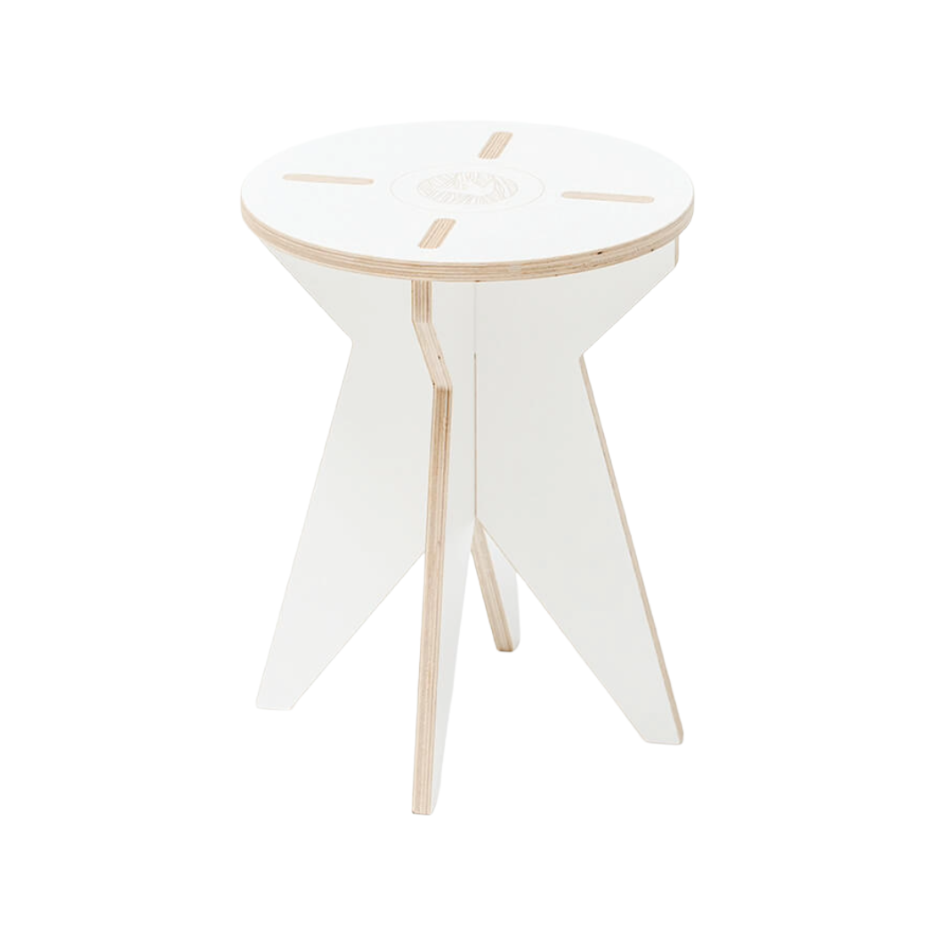 Biely stoliček ST STOOL