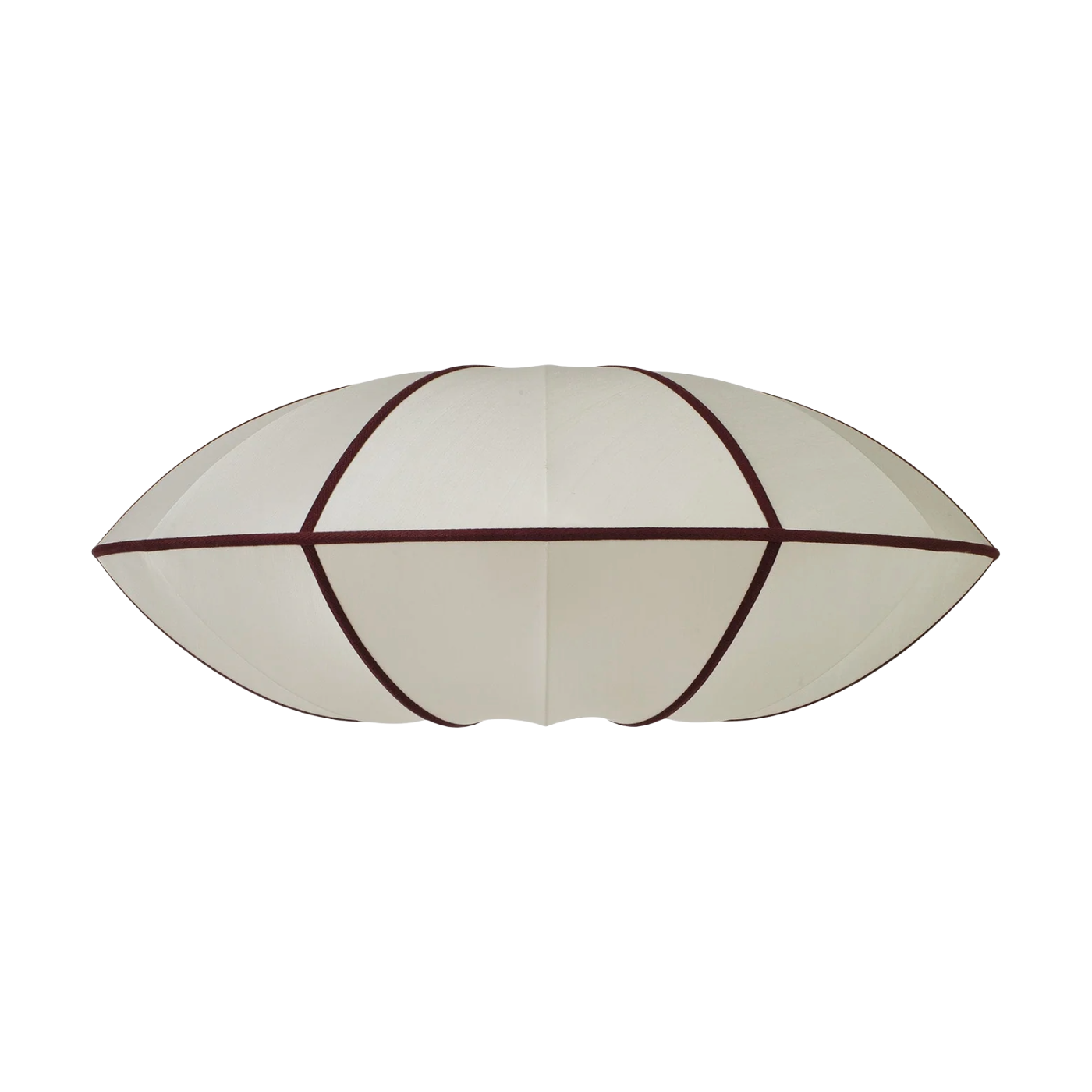 UFO lampshade broken white with burgundy