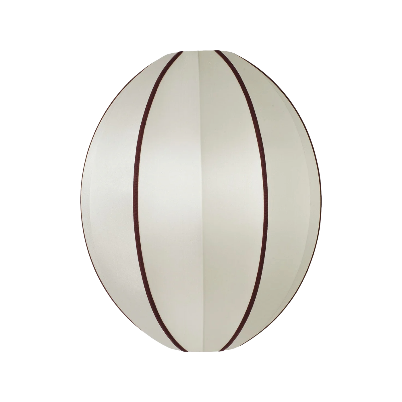 Abažúr OVAL zlomená biela s bordovou