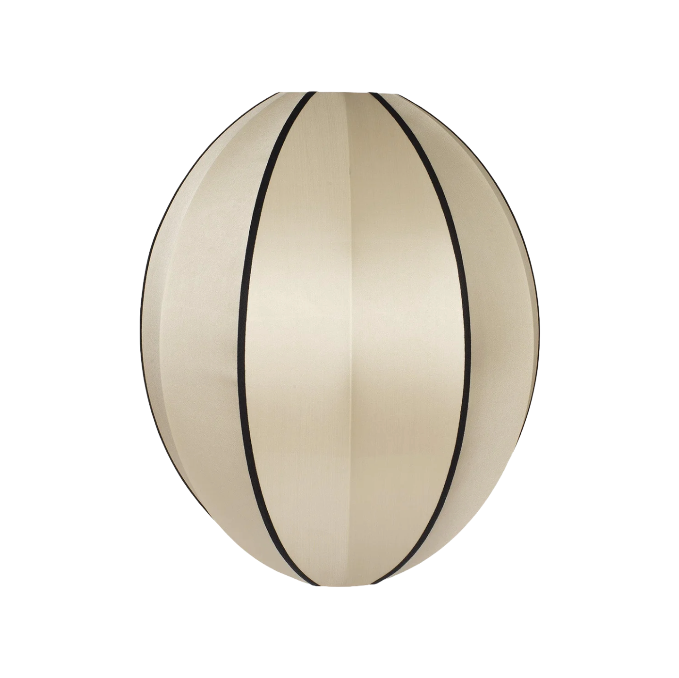 Béžový OVAL lampáš s čiernym