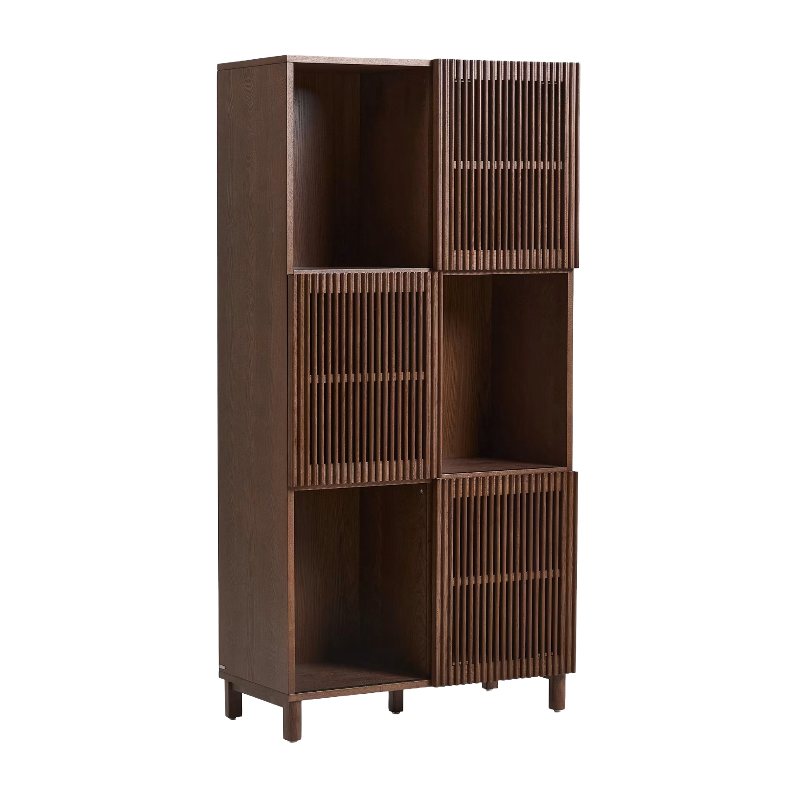 BEYLA Shelf dark brown ash wood