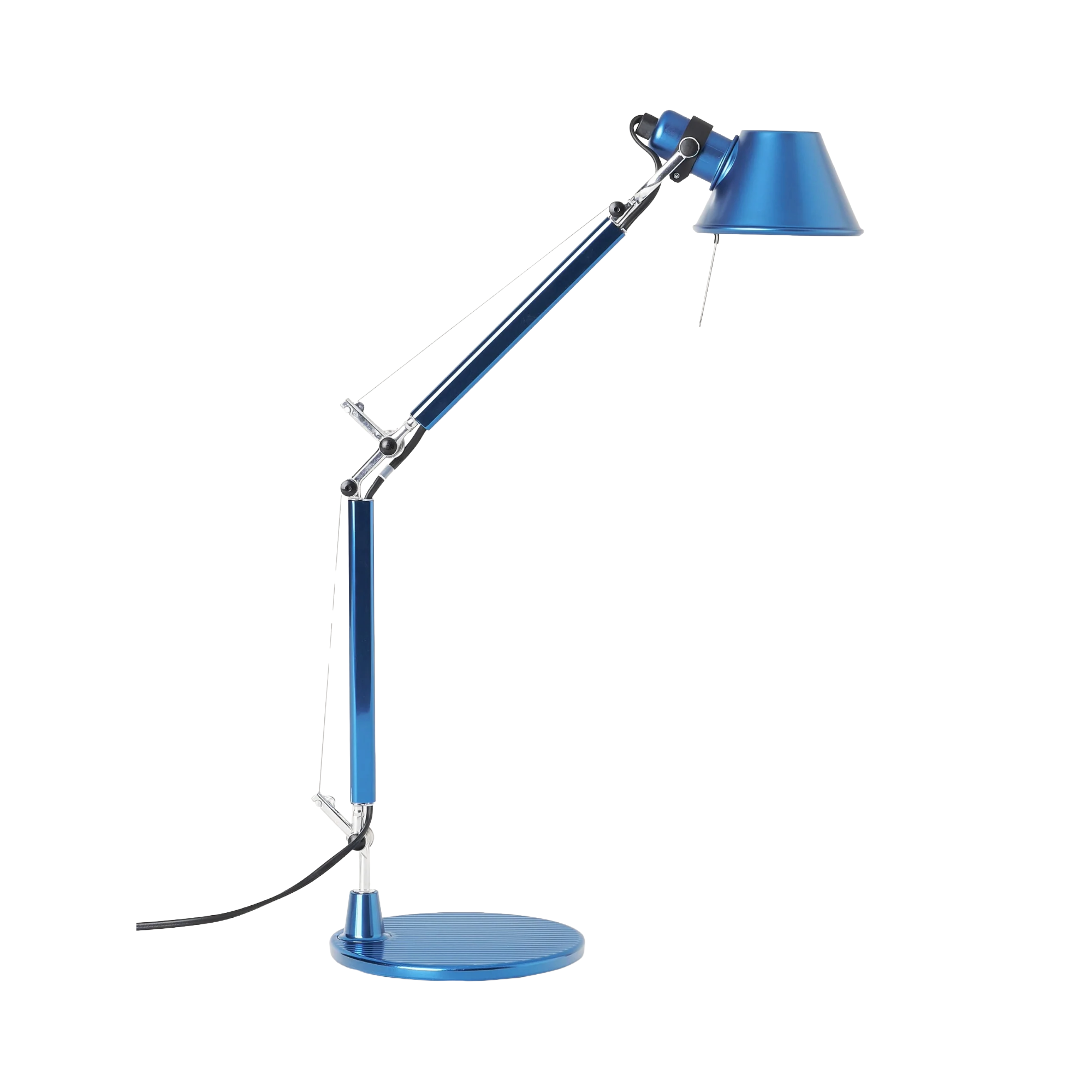 Stolná lampa nastaviteľná TOLOMEO MICRO matná modrá