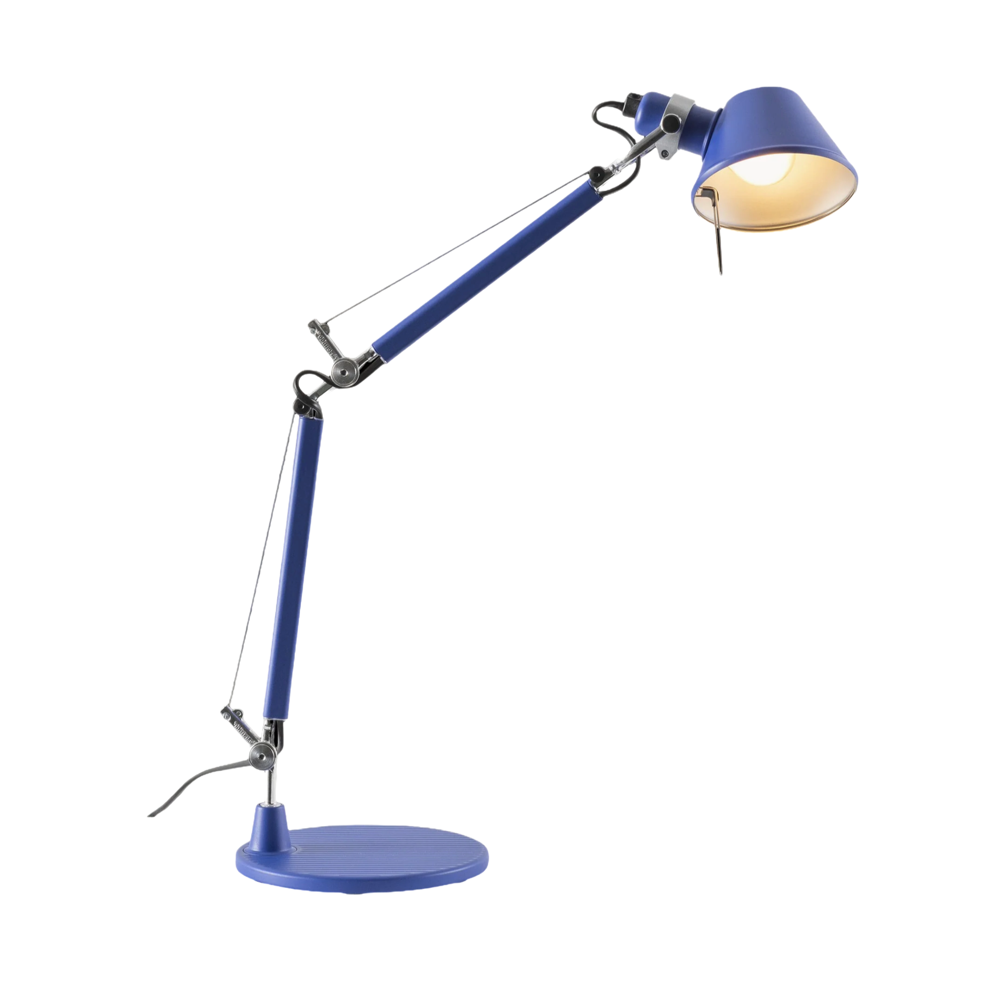 Stolná lampa nastaviteľná TOLOMEO MICRO FARBA MATNÁ kráľovská modrá