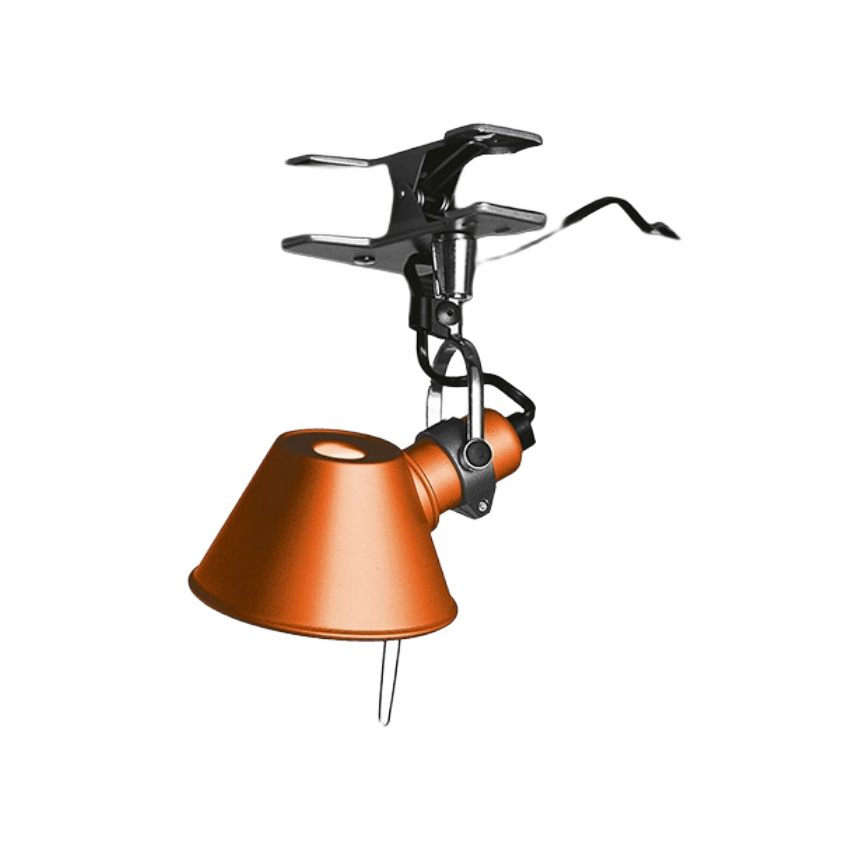 Lampa s klipom TOLOMEO PINZA MICRO oranžová