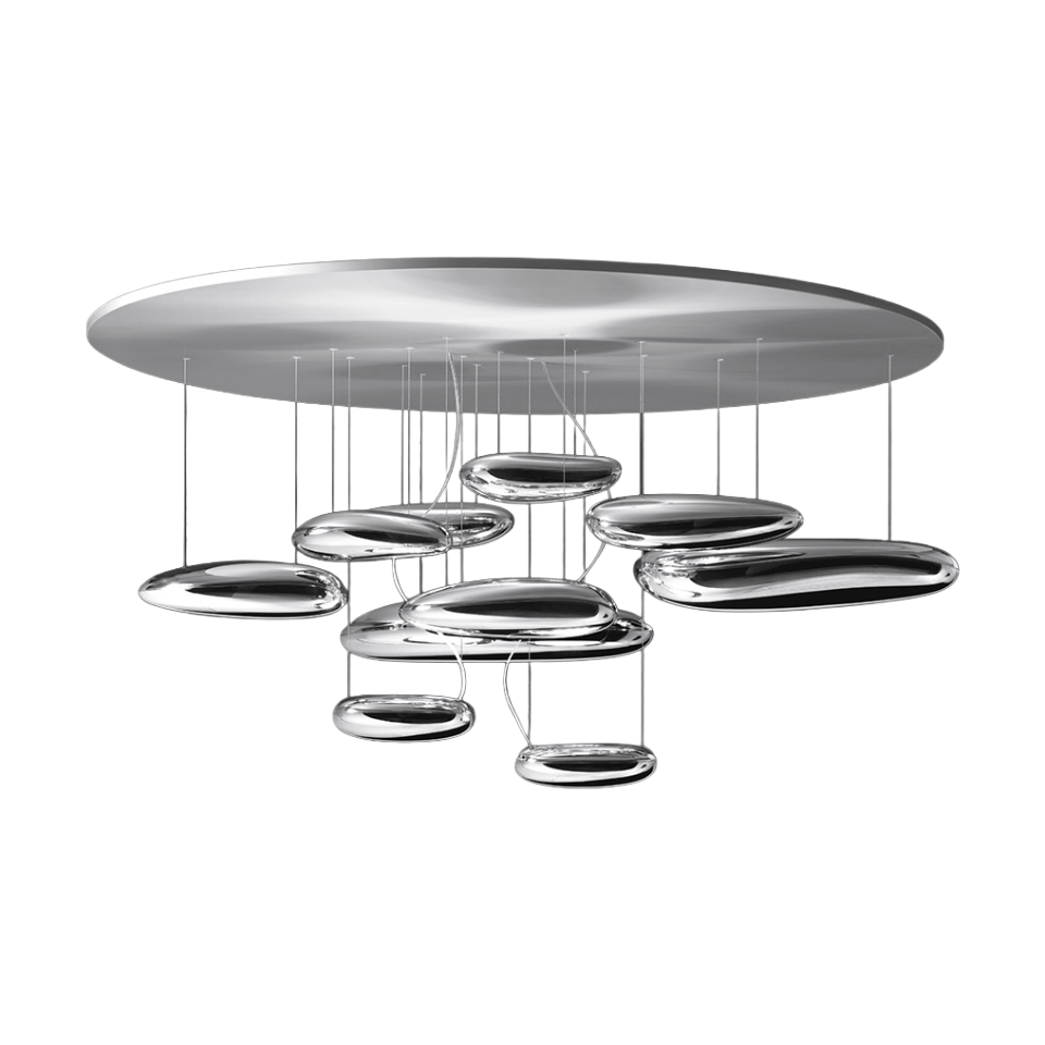 Stropná lampa MERCURY chróm