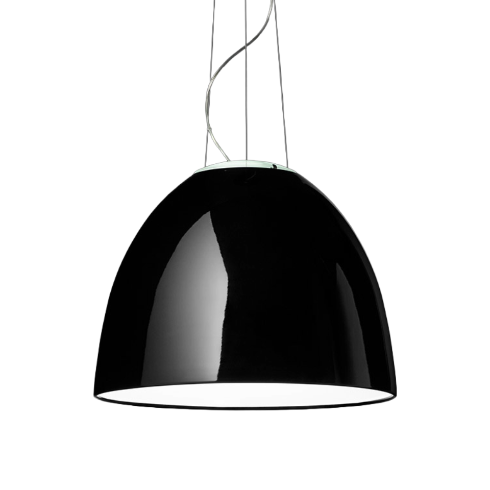 Závesná lampa NUR GLOSS čierna