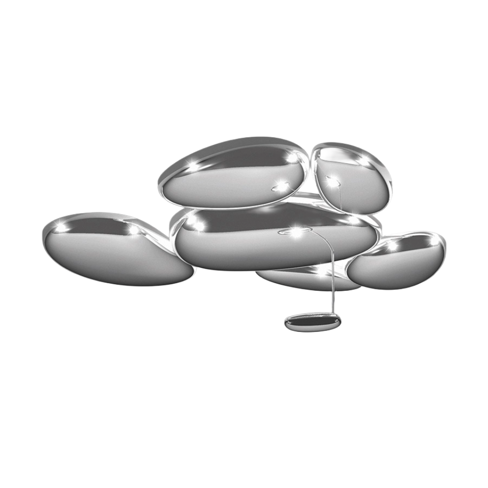 Stropná lampa SKYDRO chróm