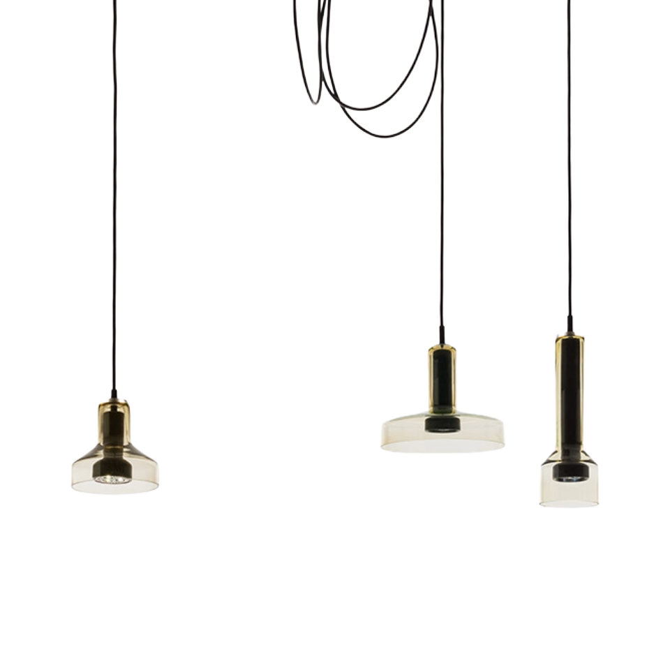 Závesná lampa STABLIGHT olivová