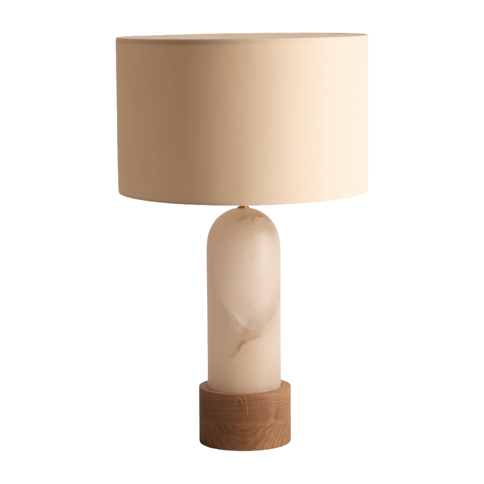 PURA KELO Table Lamp White Alabaster