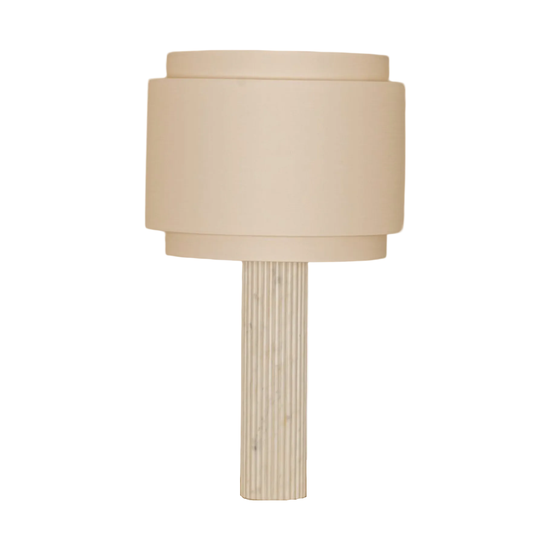 Stolná lampa FLUTA DOUBLE biely mramor