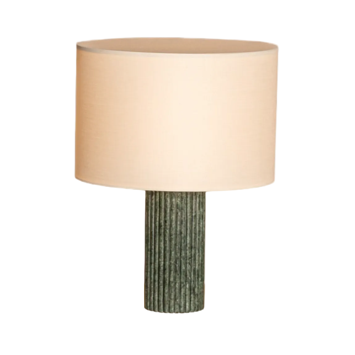 Table lamp FLUTITA green marble