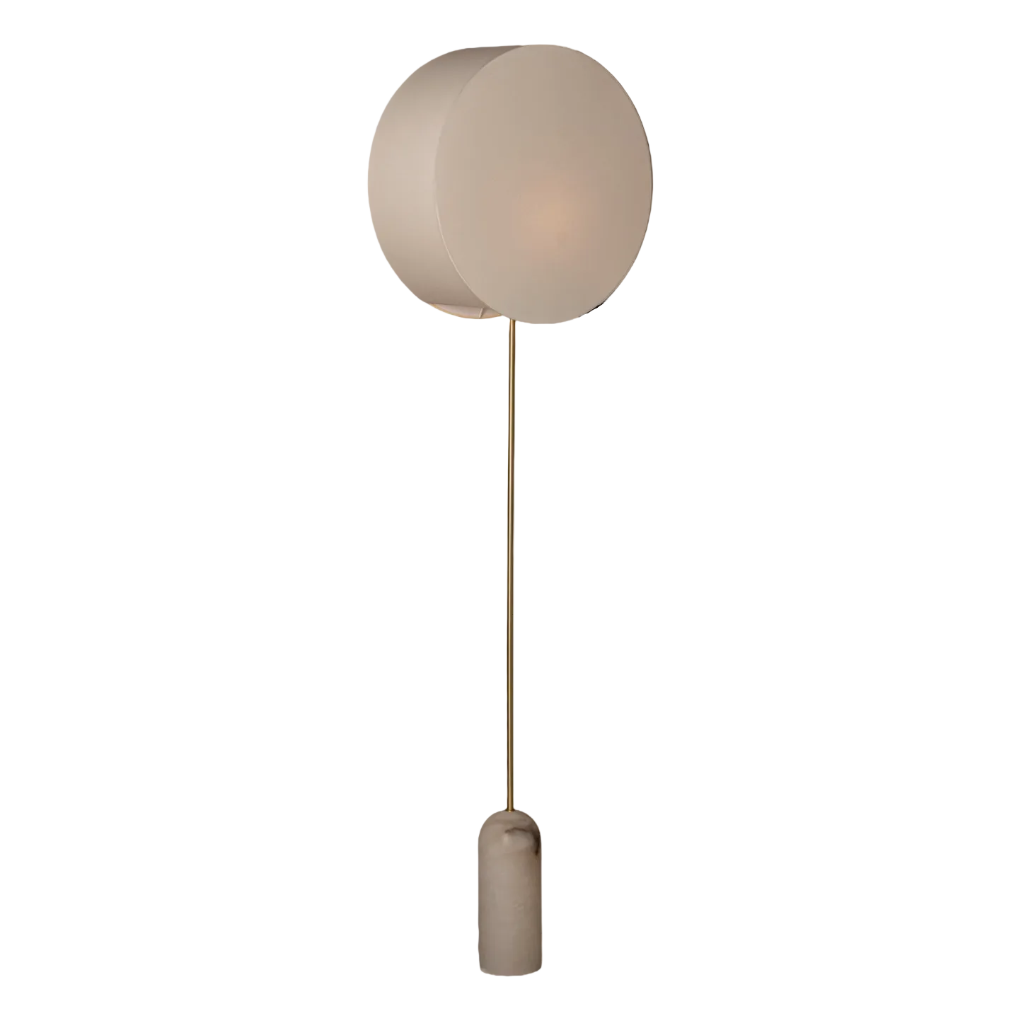 Pendulum Floor Lamp White Alabaster