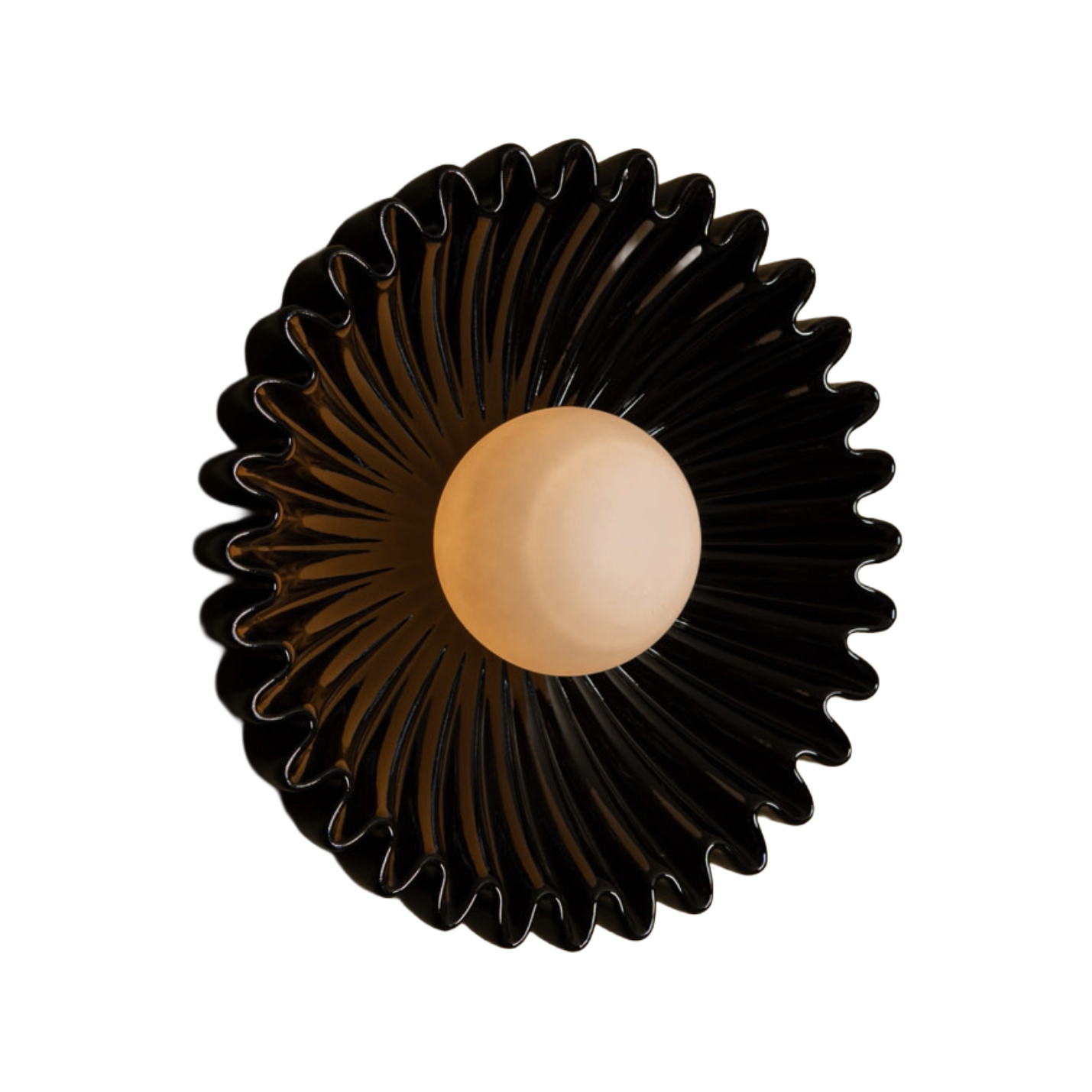 Black Ceramic Wall Lamp OSTRO