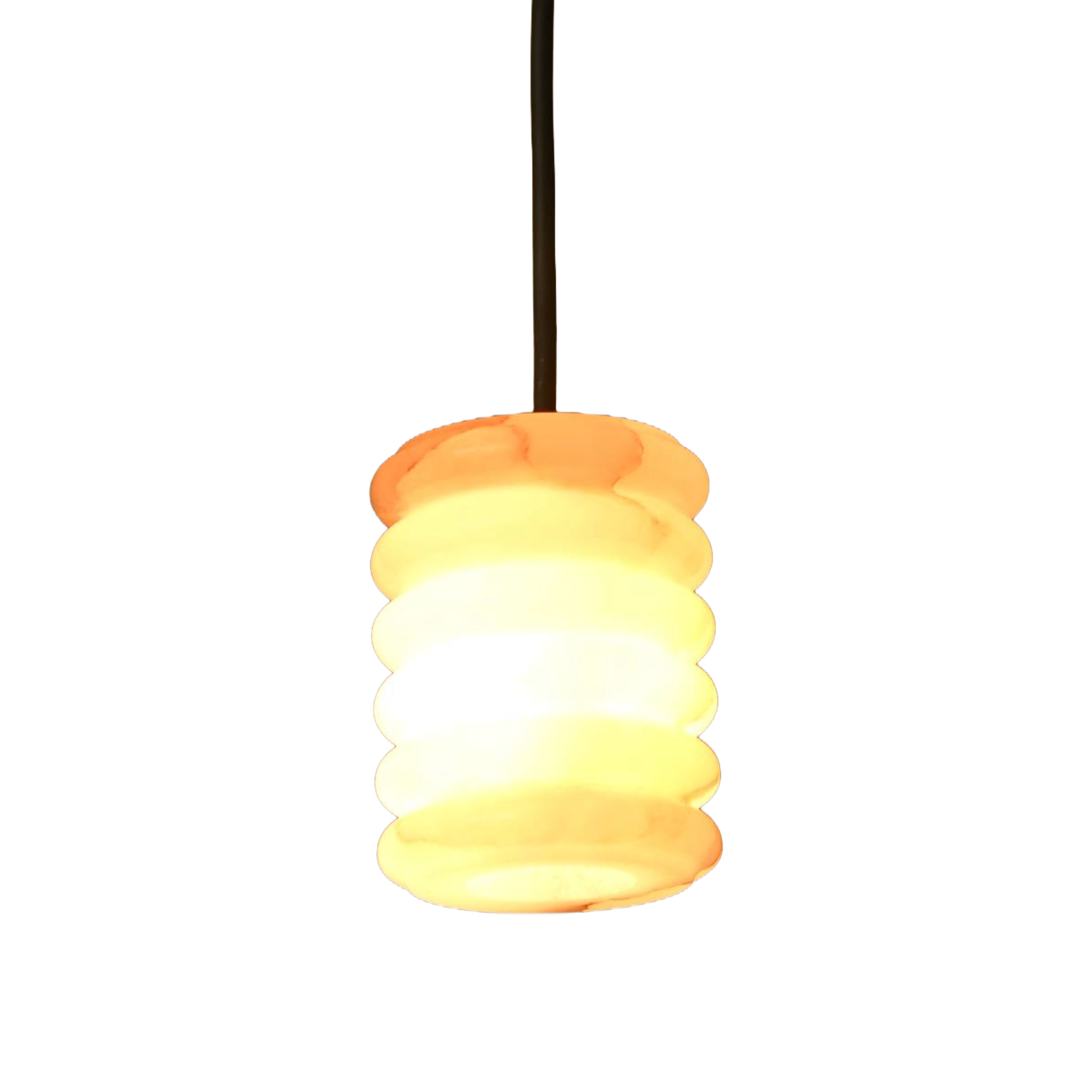 Hanging Lamp MANIKO FLUTA White Alabaster